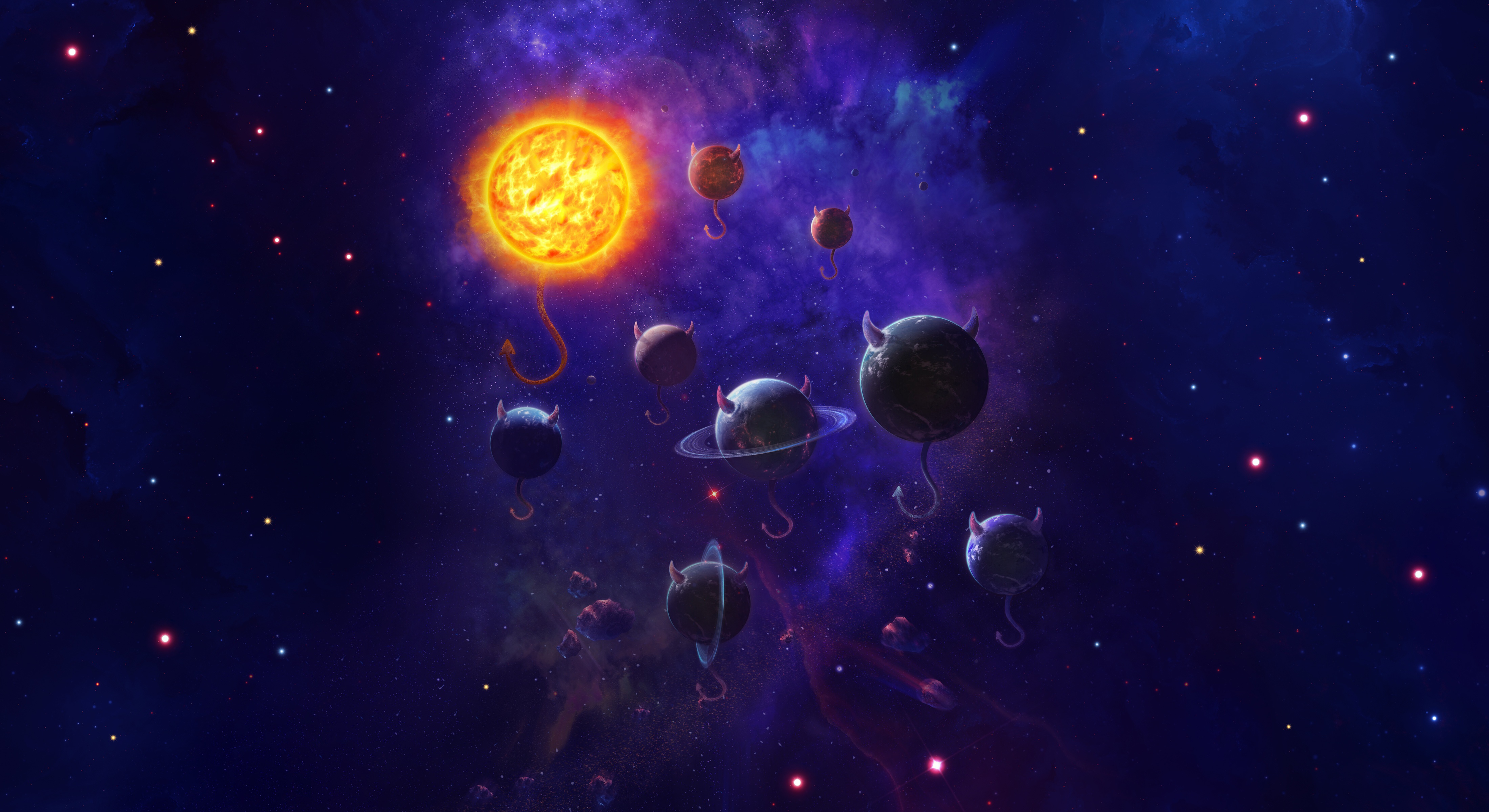 Descarga gratuita de fondo de pantalla para móvil de Planetas, Estrellas, Espacio, Planeta, Ciencia Ficción.
