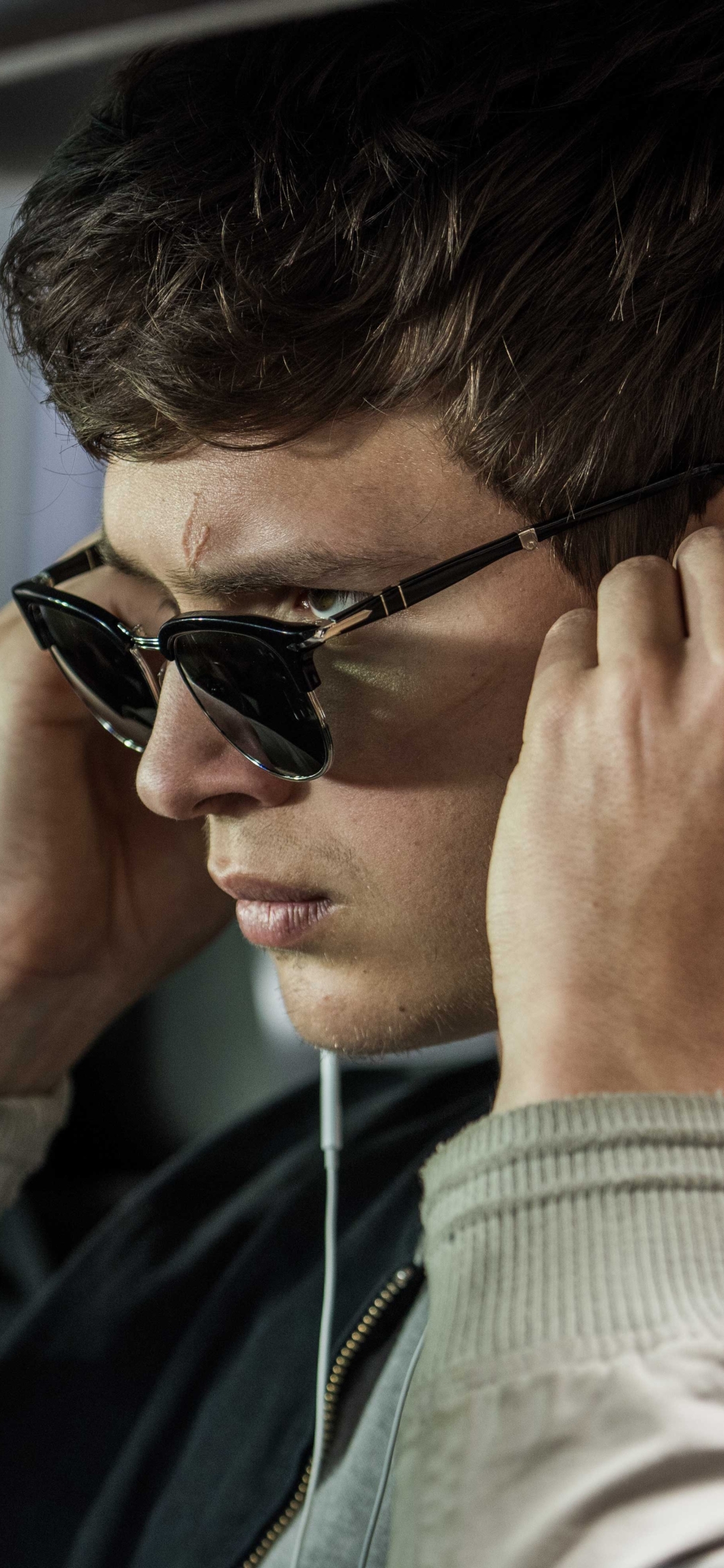 movie, baby driver, sunglasses, ansel elgort, car, baby (baby driver)