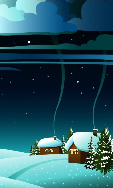 Download mobile wallpaper Winter, Artistic for free.