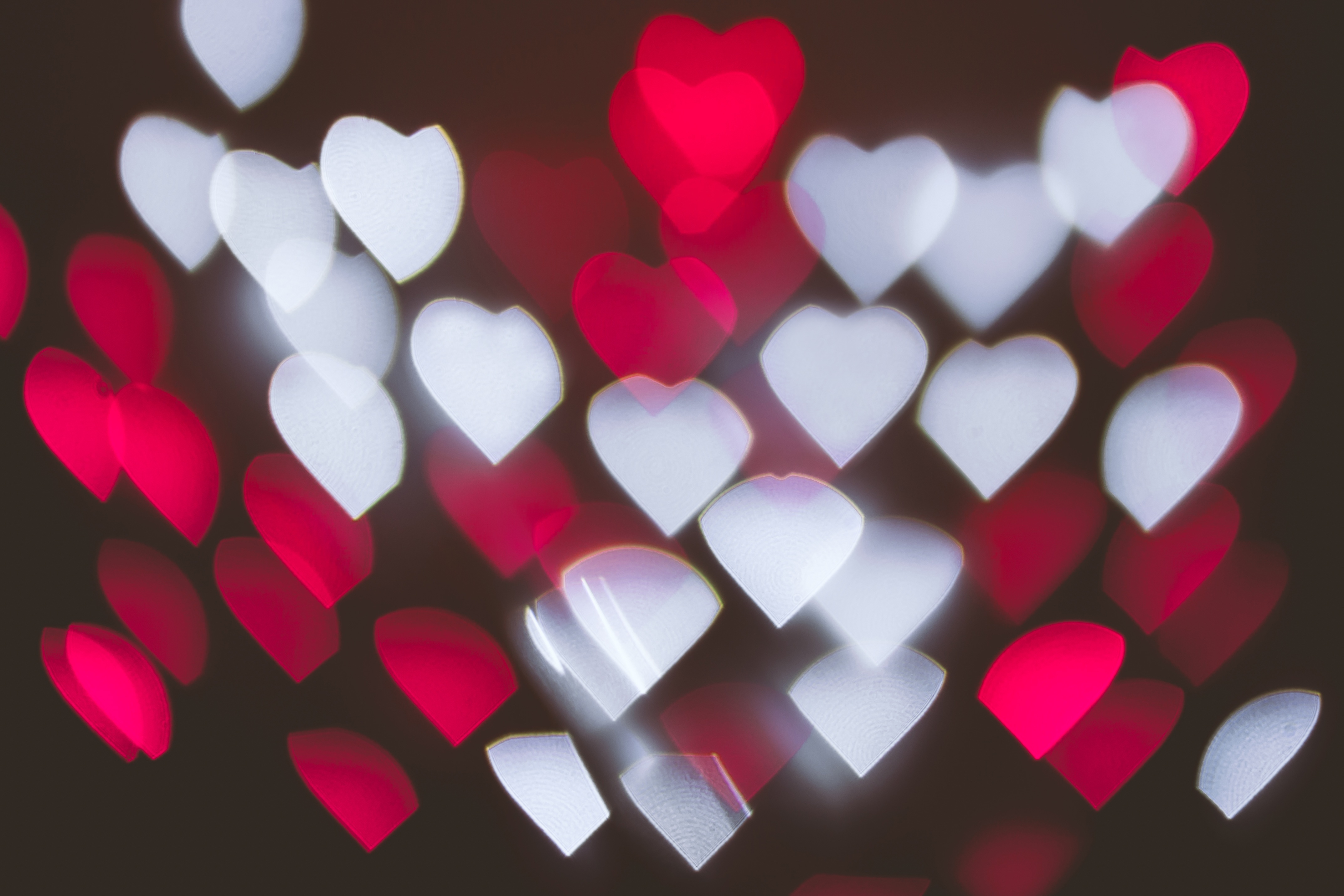 Download mobile wallpaper Glare, Texture, Abstract, Hearts for free.