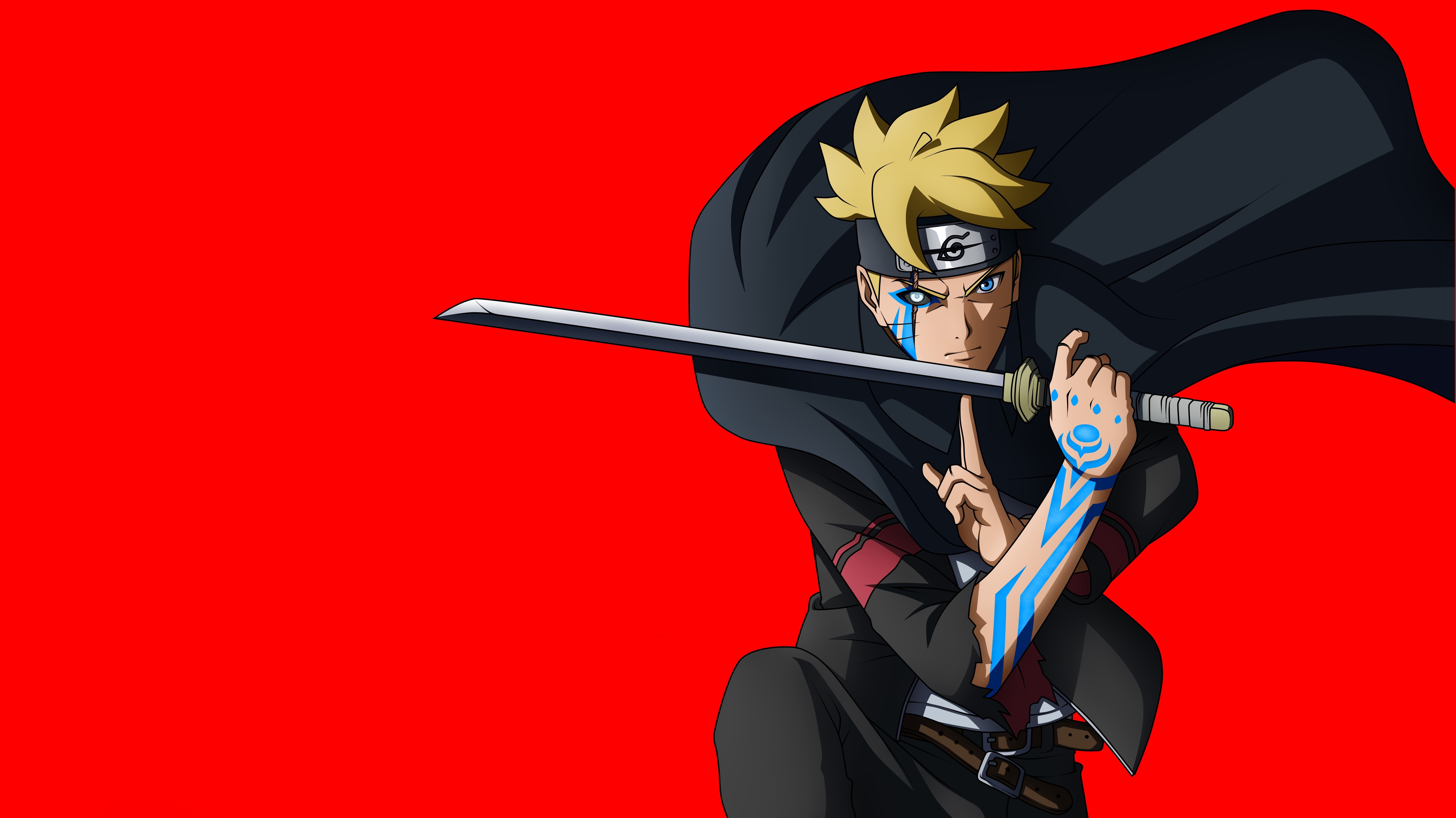 Laden Sie das Naruto, Waffe, Schwert, Blaue Augen, Animes, Boruto Uzumaki, Boruto, Boruto (Anime), Jōgan (Naruto)-Bild kostenlos auf Ihren PC-Desktop herunter