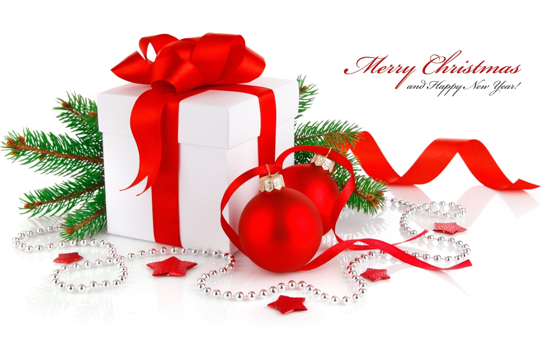 Free download wallpaper New Year, Christmas, Holiday, Gift, Decoration, Merry Christmas, Happy New Year on your PC desktop