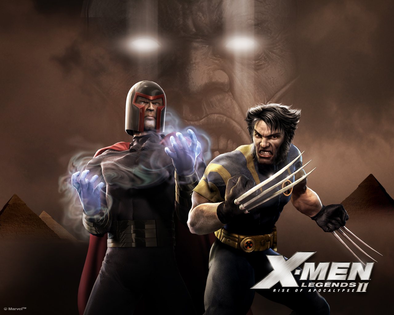 video game, apocalypse (marvel comics), magneto (marvel comics), wolverine, x men legends ii: rise of apocalypse
