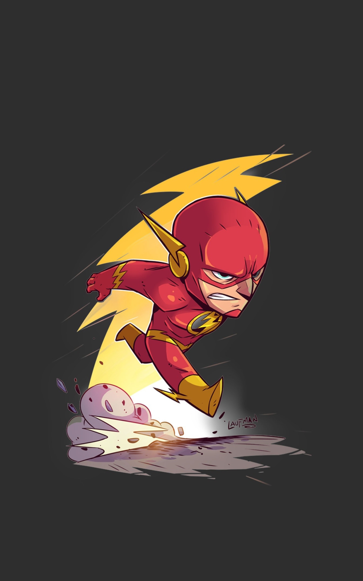 Descarga gratuita de fondo de pantalla para móvil de Destello, Minimalista, Historietas, Dc Comics, The Flash.