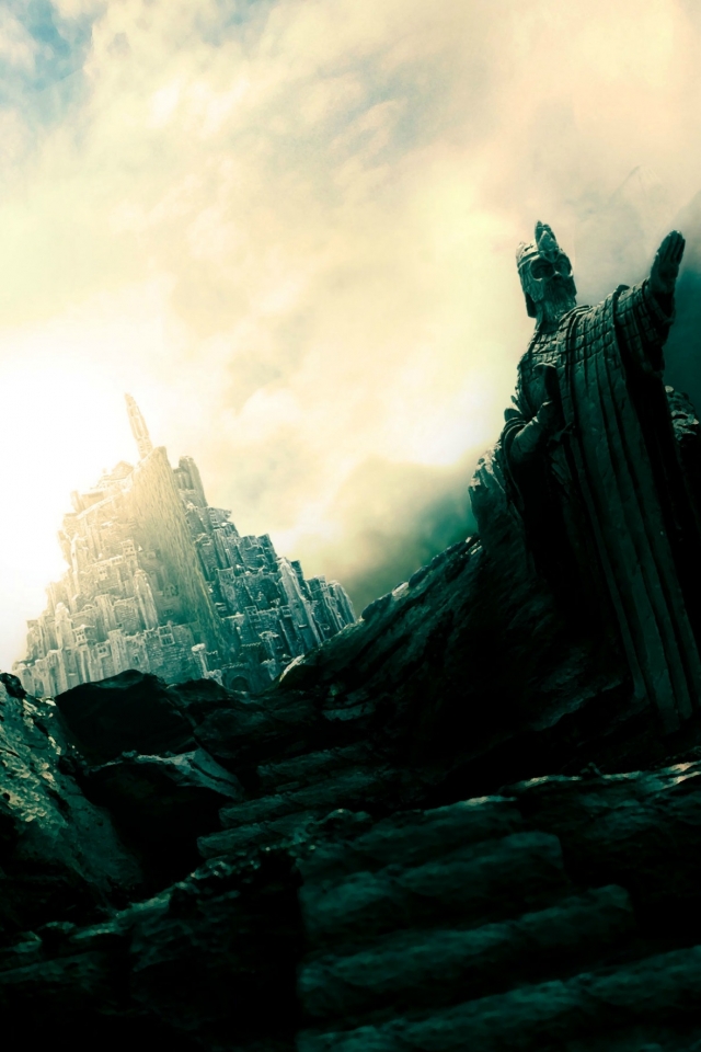 Descarga gratuita de fondo de pantalla para móvil de Fantasía, El Señor De Los Anillos, Ciudad, Películas, Minas Tirith.