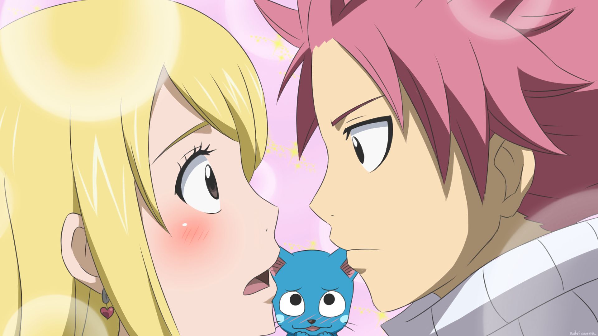 Free download wallpaper Anime, Fairy Tail, Lucy Heartfilia, Natsu Dragneel on your PC desktop