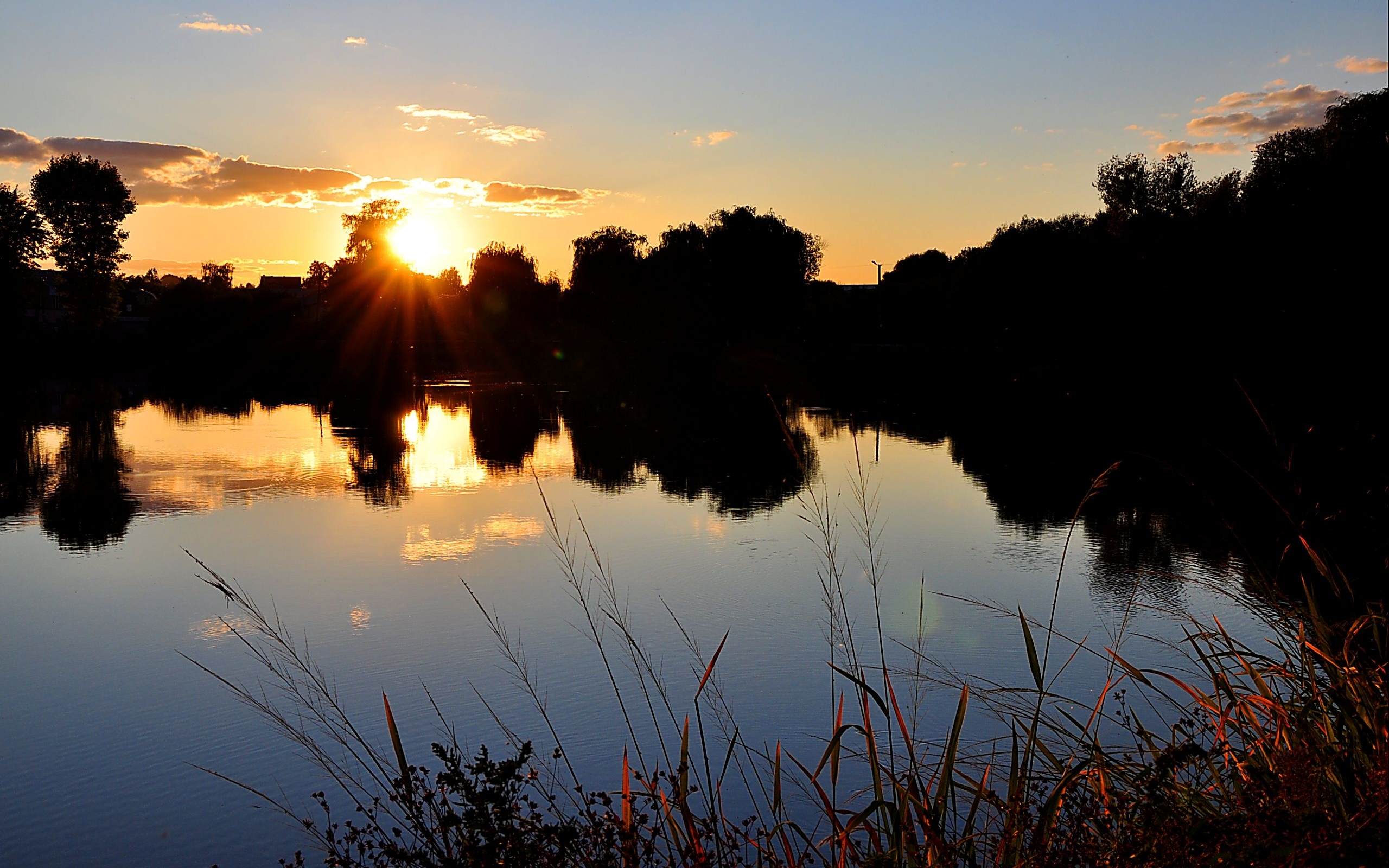 Laden Sie das Sunset, Landschaft, Natur, Seen-Bild kostenlos auf Ihren PC-Desktop herunter