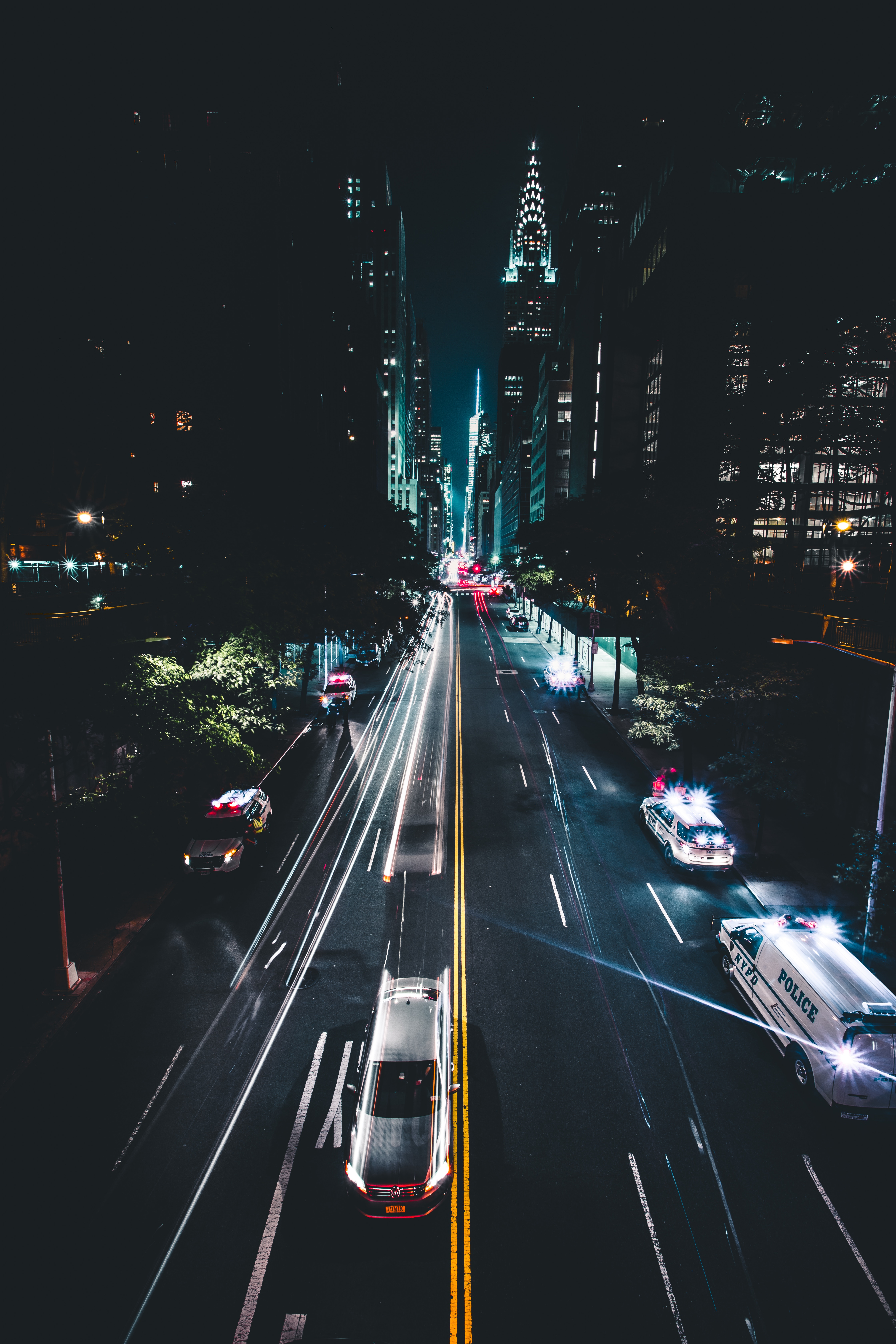 Free download wallpaper Cities, Road, Markup, Movement, Night City, United States, Usa, Cars, Traffic, New York on your PC desktop