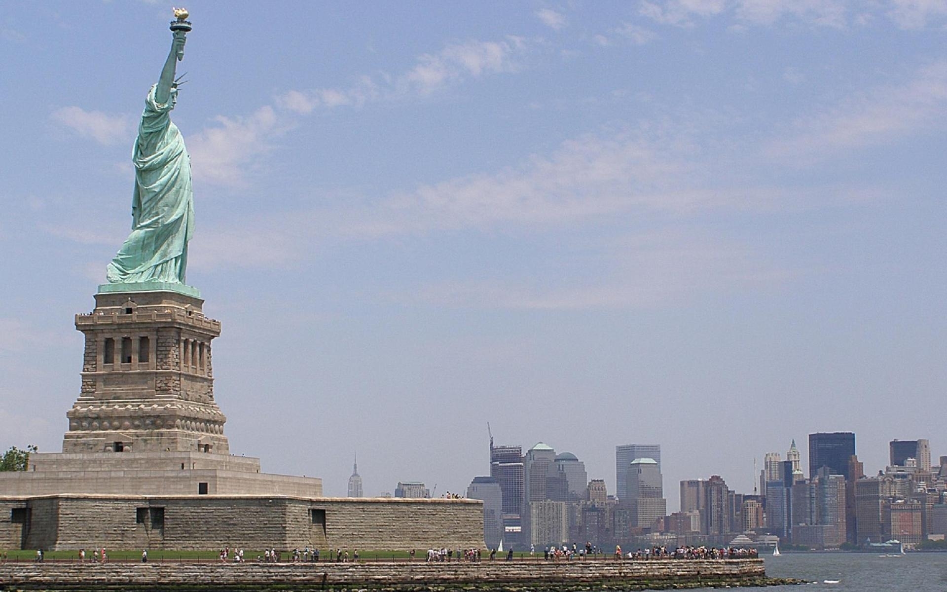 Free download wallpaper Landscape, Architecture, Statue Of Liberty on your PC desktop
