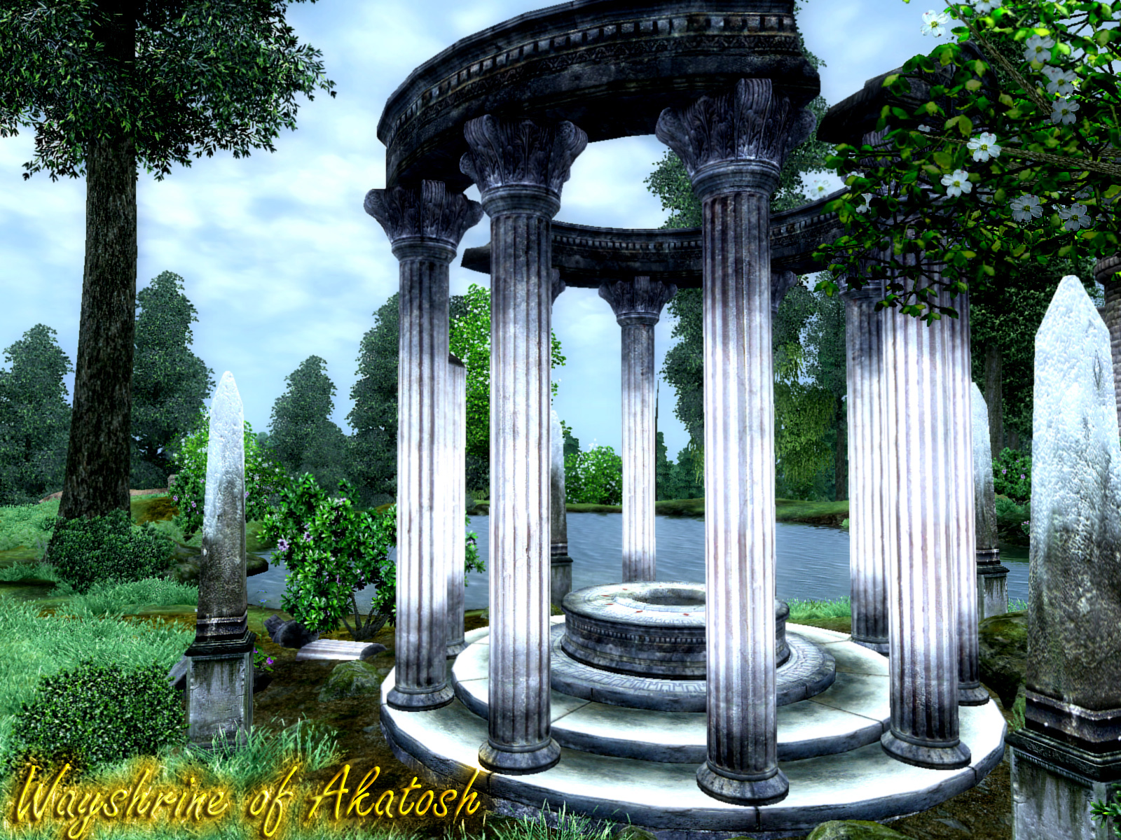200939 Hintergrundbild herunterladen computerspiele, the elder scrolls iv: oblivion, the elder scrolls, wegschrein - Bildschirmschoner und Bilder kostenlos