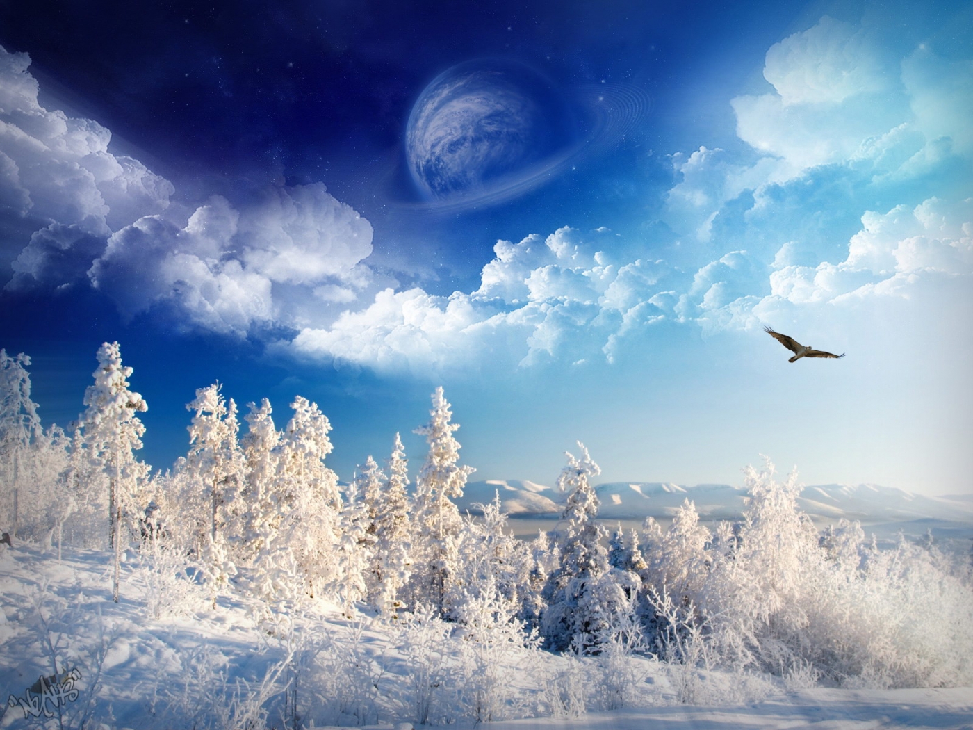 Free download wallpaper Landscape, Winter, Art Photo on your PC desktop