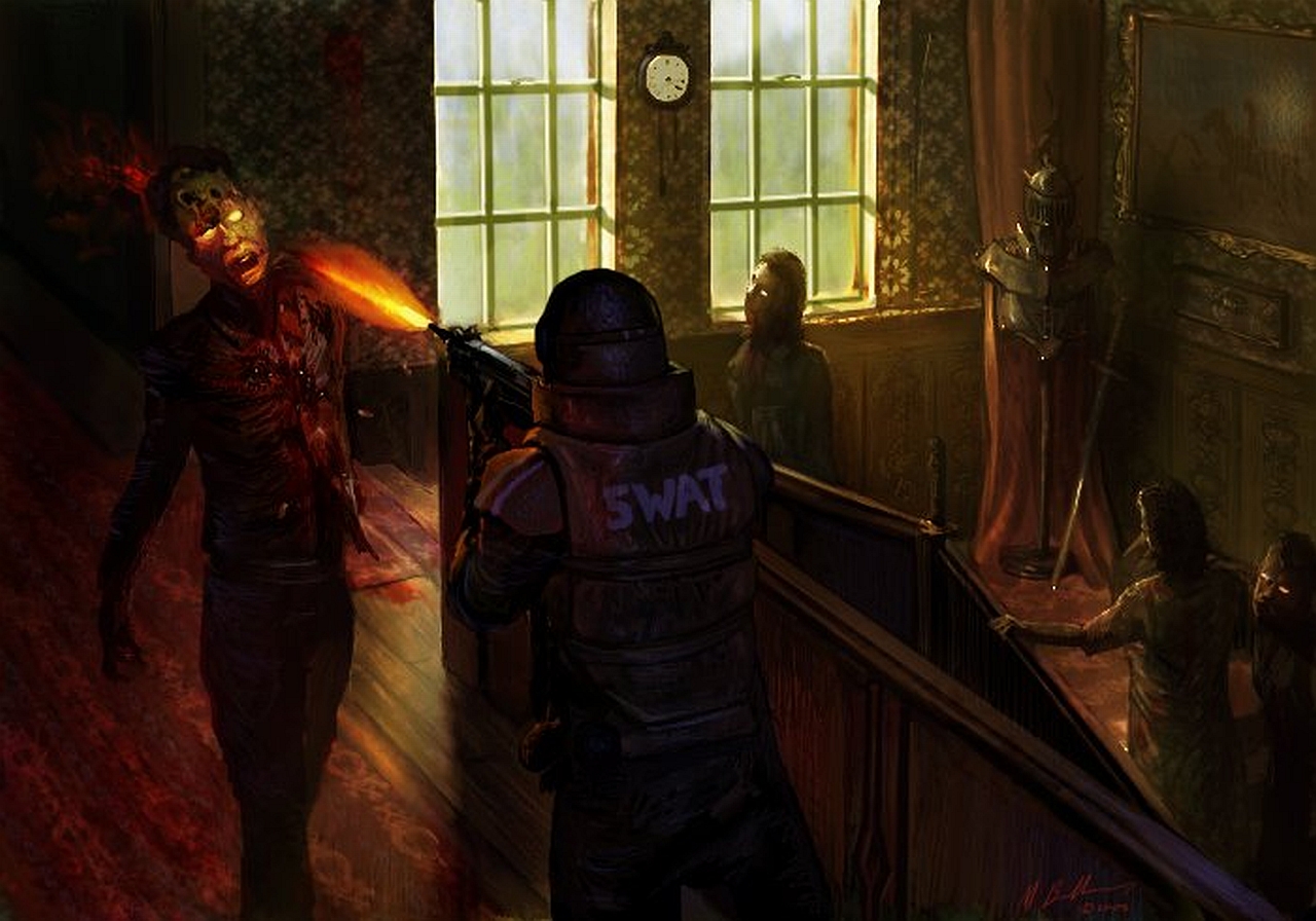 Download mobile wallpaper Dark, Zombie for free.