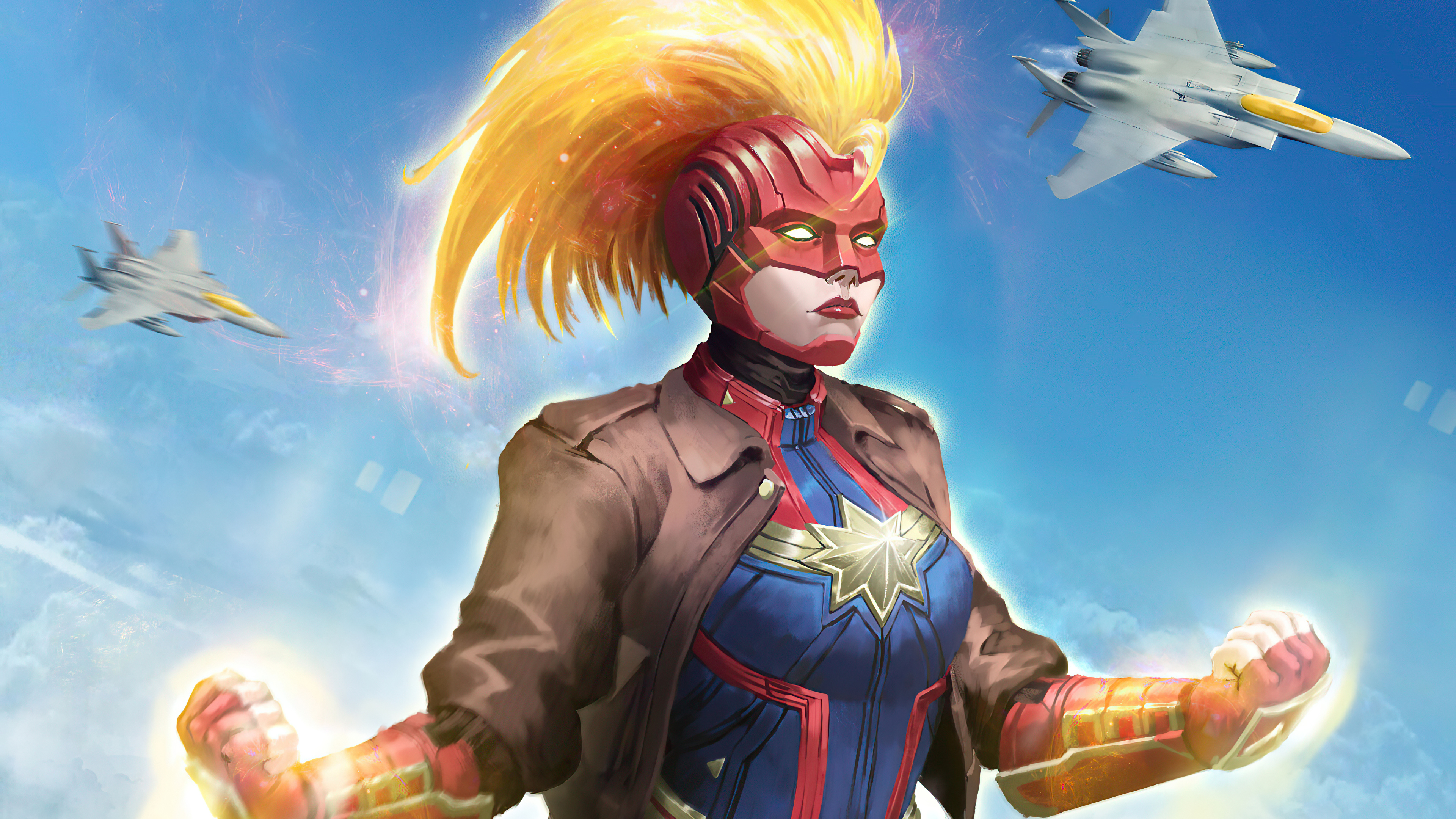 Free download wallpaper Comics, Captain Marvel on your PC desktop