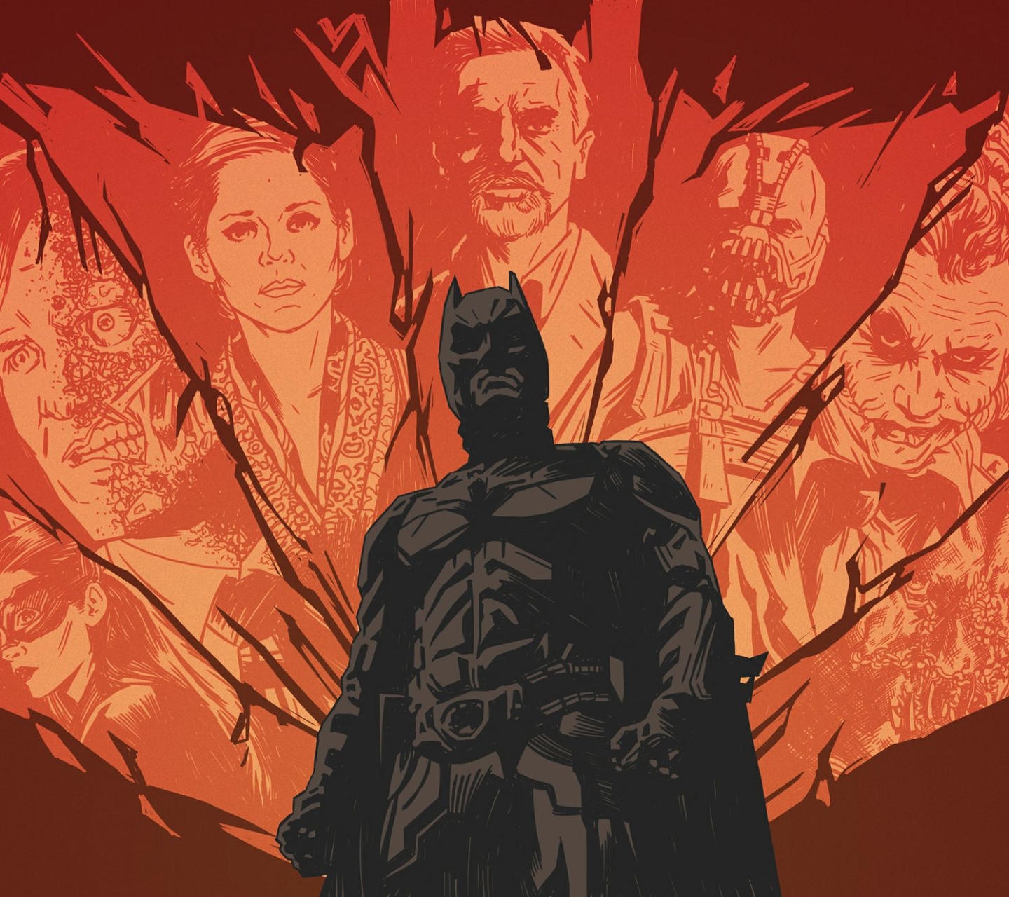 Free download wallpaper Batman, Joker, Catwoman, Comics, Two Face, Bane (Dc Comics) on your PC desktop