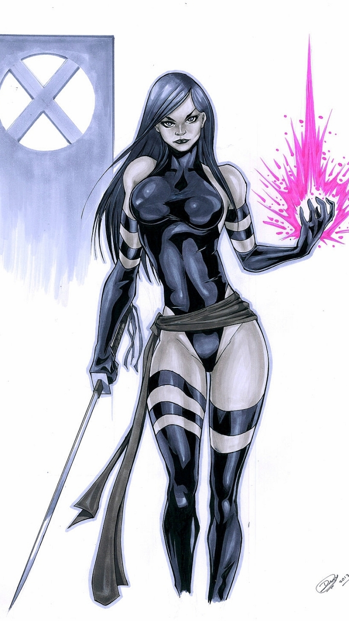 Handy-Wallpaper Comics, Psylocke kostenlos herunterladen.