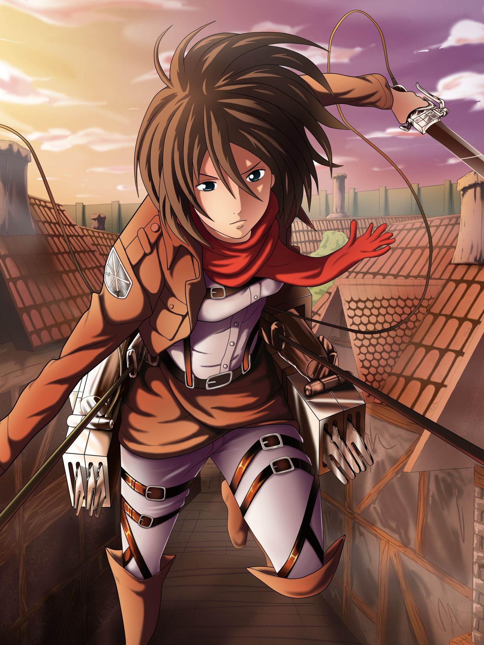 Baixar papel de parede para celular de Anime, Mikasa Ackerman, Shingeki No Kyojin, Ataque Dos Titãs gratuito.