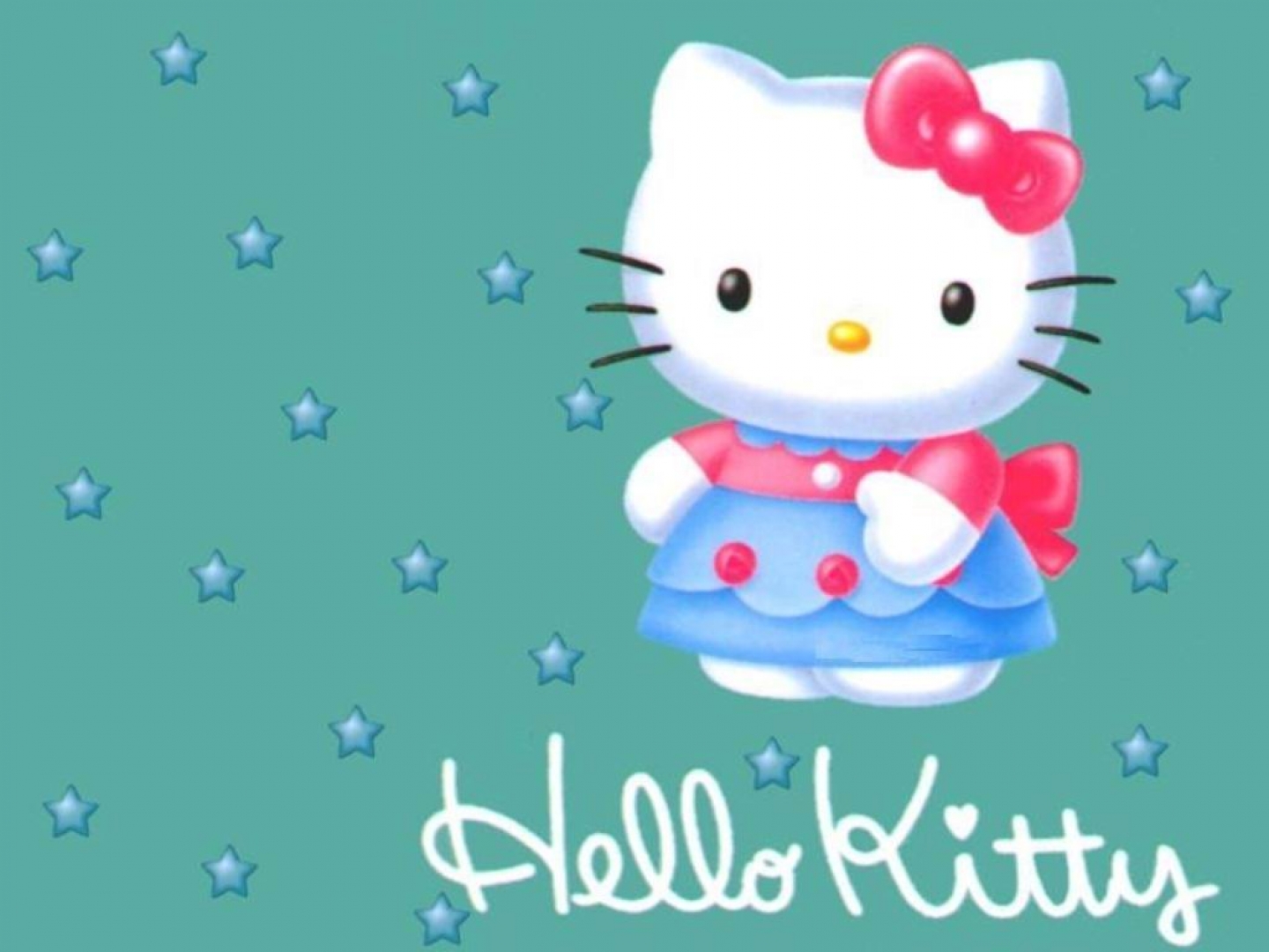 Популярні заставки і фони Hello Kitty на комп'ютер