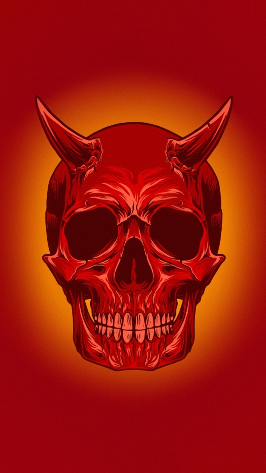 Download mobile wallpaper Dark, Skull, Minimalist for free.