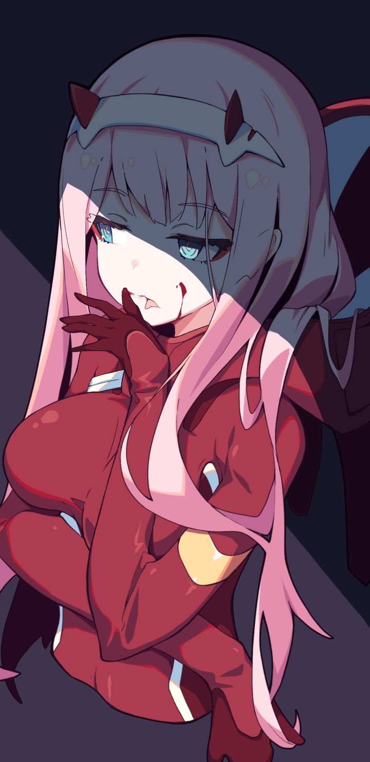 Handy-Wallpaper Animes, Darling In The Franxx, Zero Two (Liebling Im Franxx) kostenlos herunterladen.