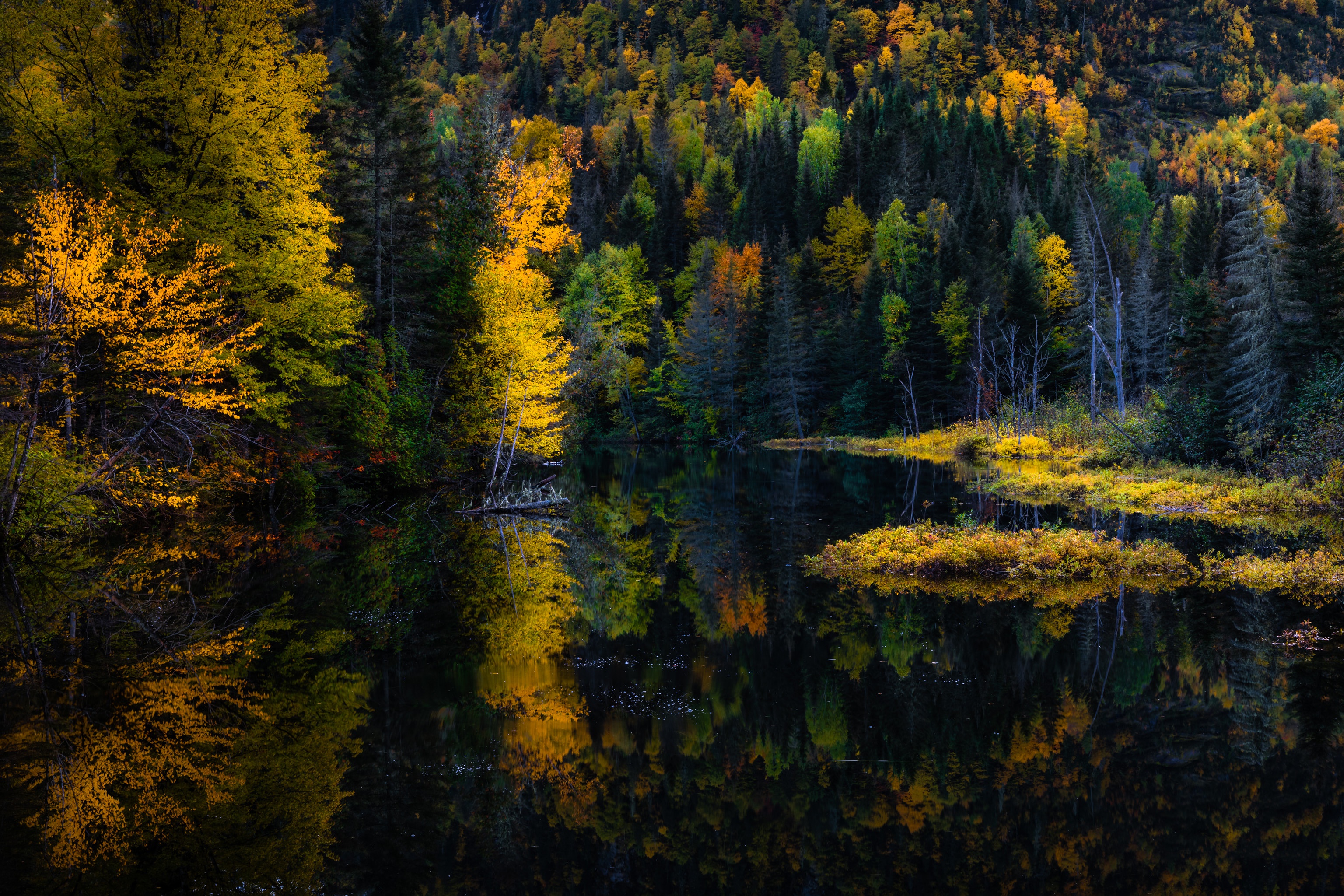 Free download wallpaper Lake, Reflection, Fall, Earth on your PC desktop