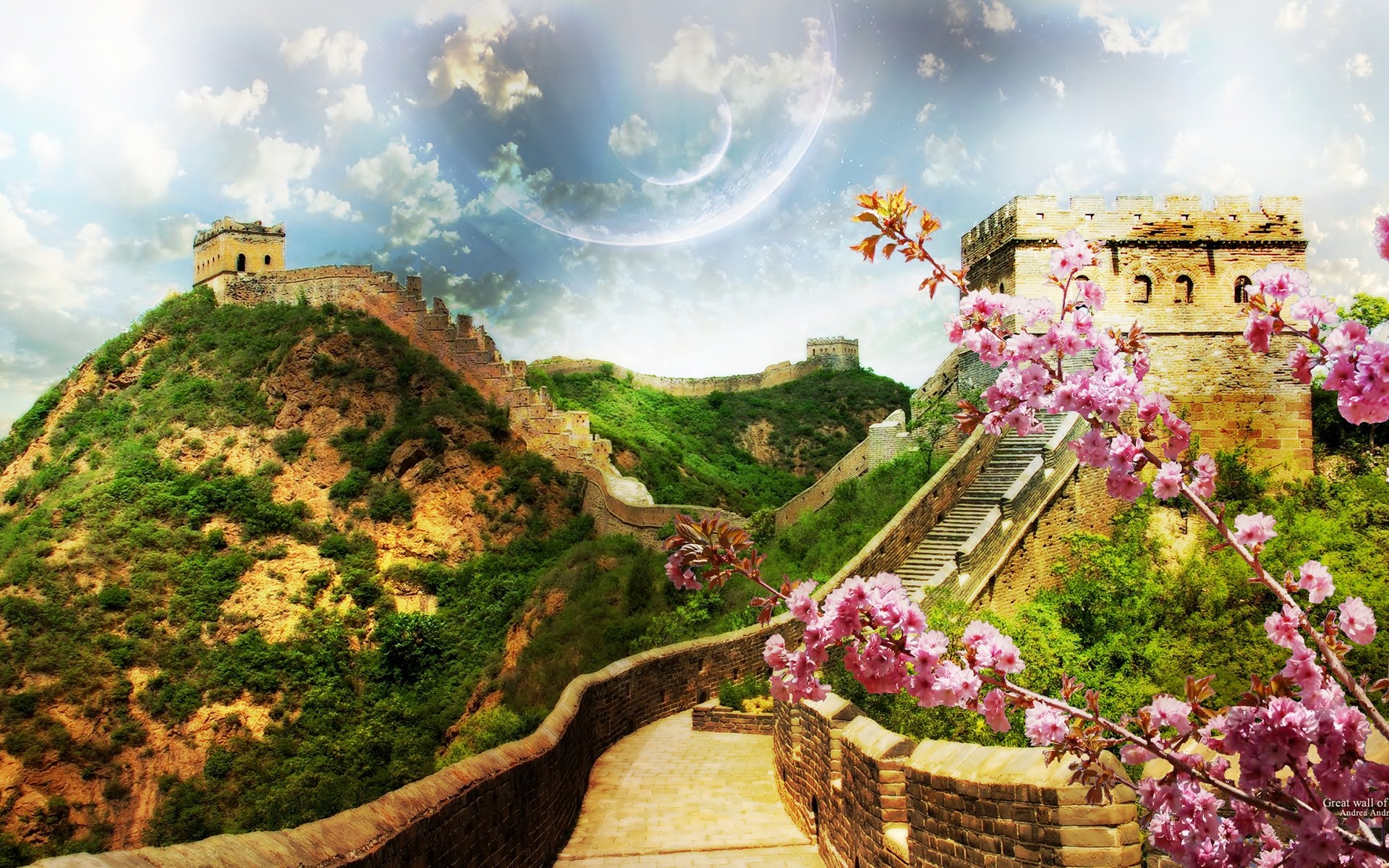 Скачать картинку Великая Китайская Стена, Фотографии в телефон бесплатно.