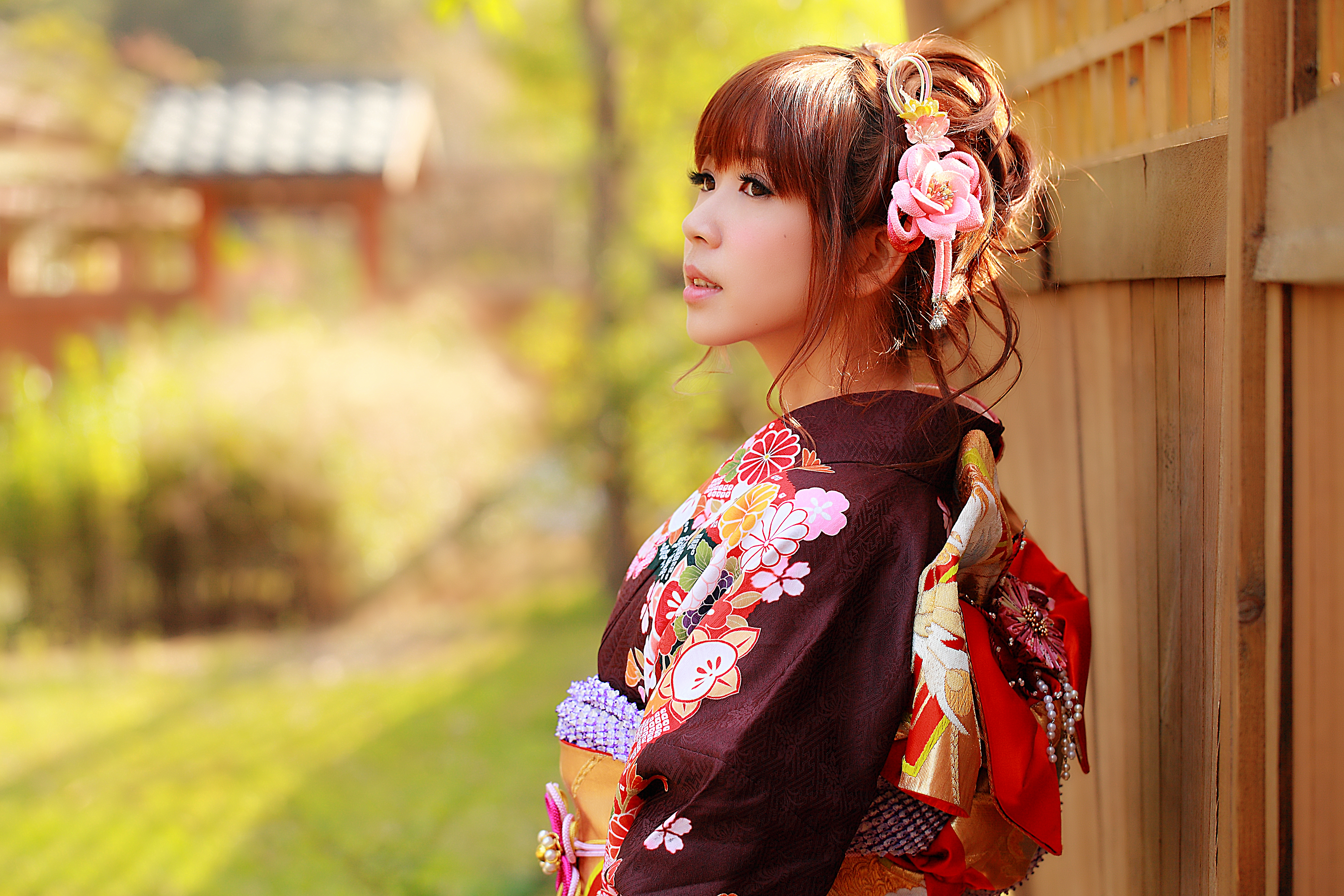 Download mobile wallpaper Brunette, Oriental, Model, Women, Asian, Traditional Costume for free.