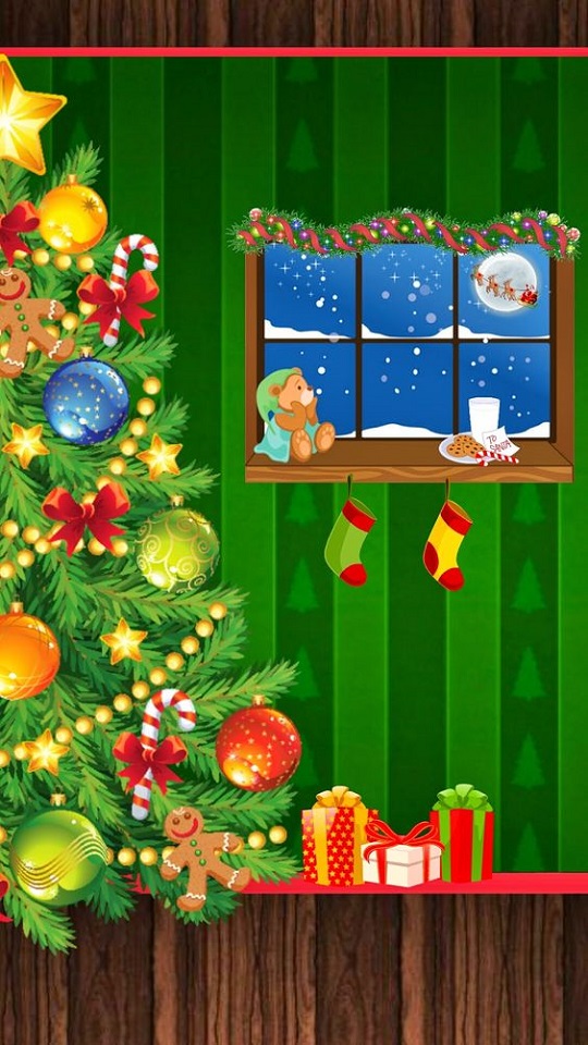Download mobile wallpaper Christmas, Holiday, Gift, Christmas Tree, Santa for free.