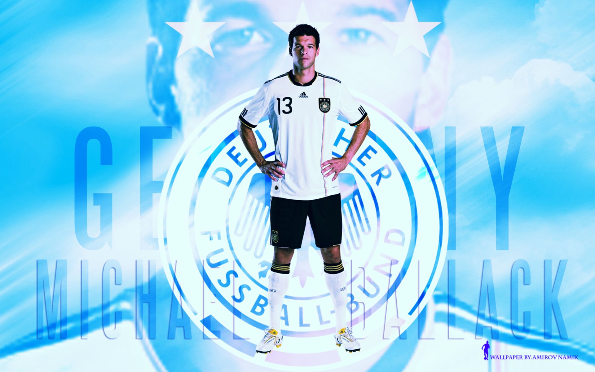 Download mobile wallpaper Sports, Soccer, Germany National Football Team, Michael Ballack for free.