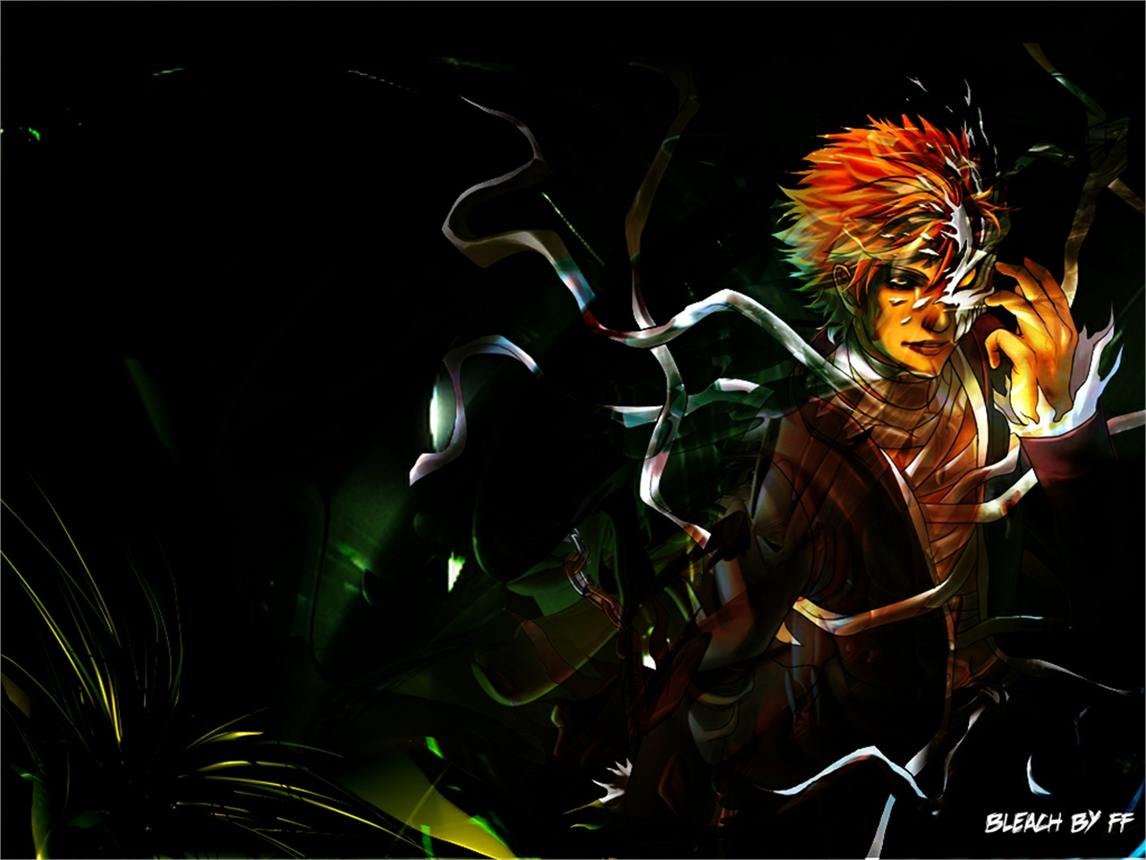 Handy-Wallpaper Bleach, Ichigo Kurosaki, Animes kostenlos herunterladen.