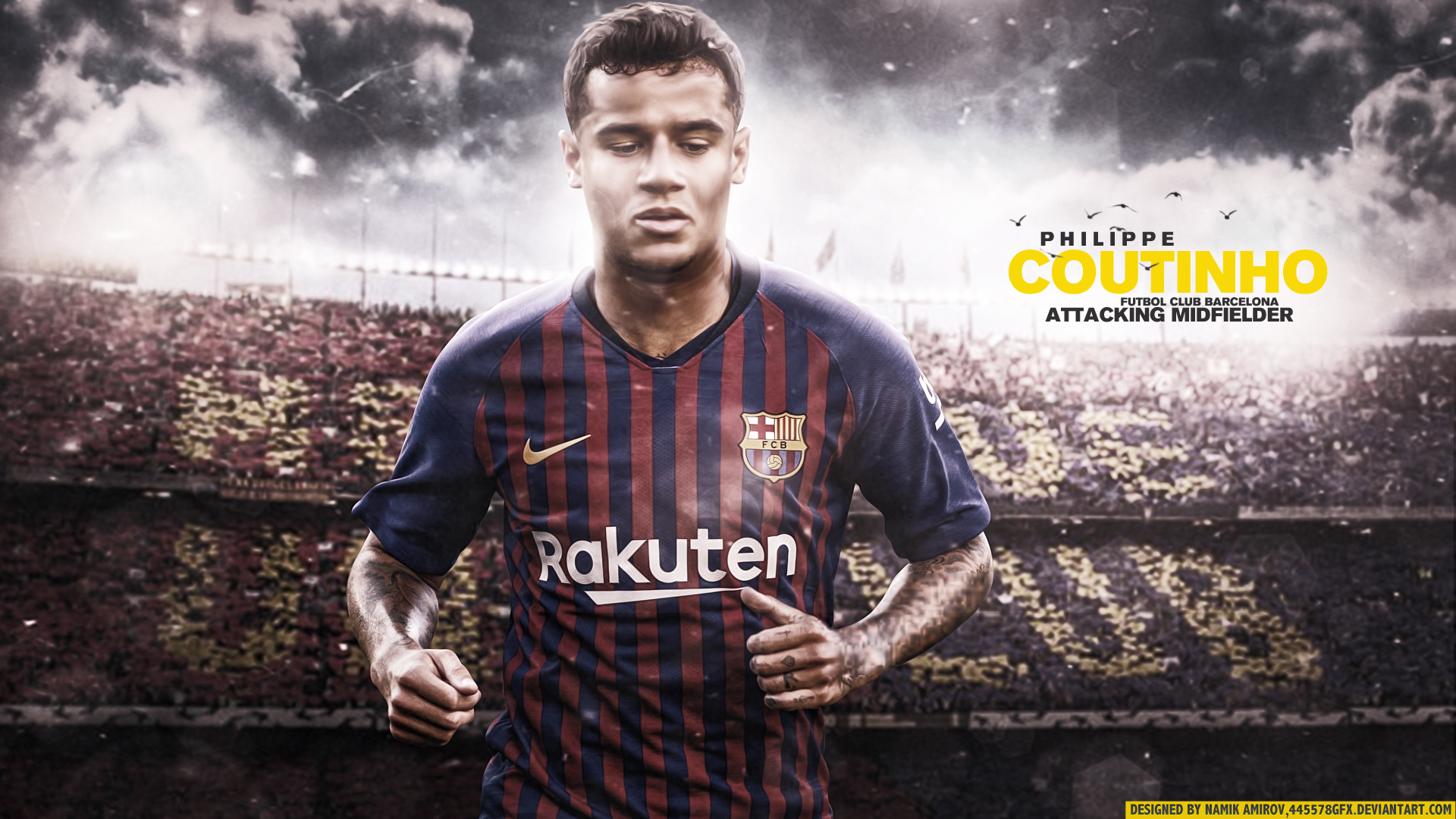 Free download wallpaper Sports, Soccer, Fc Barcelona, Brazilian, Philippe Coutinho on your PC desktop