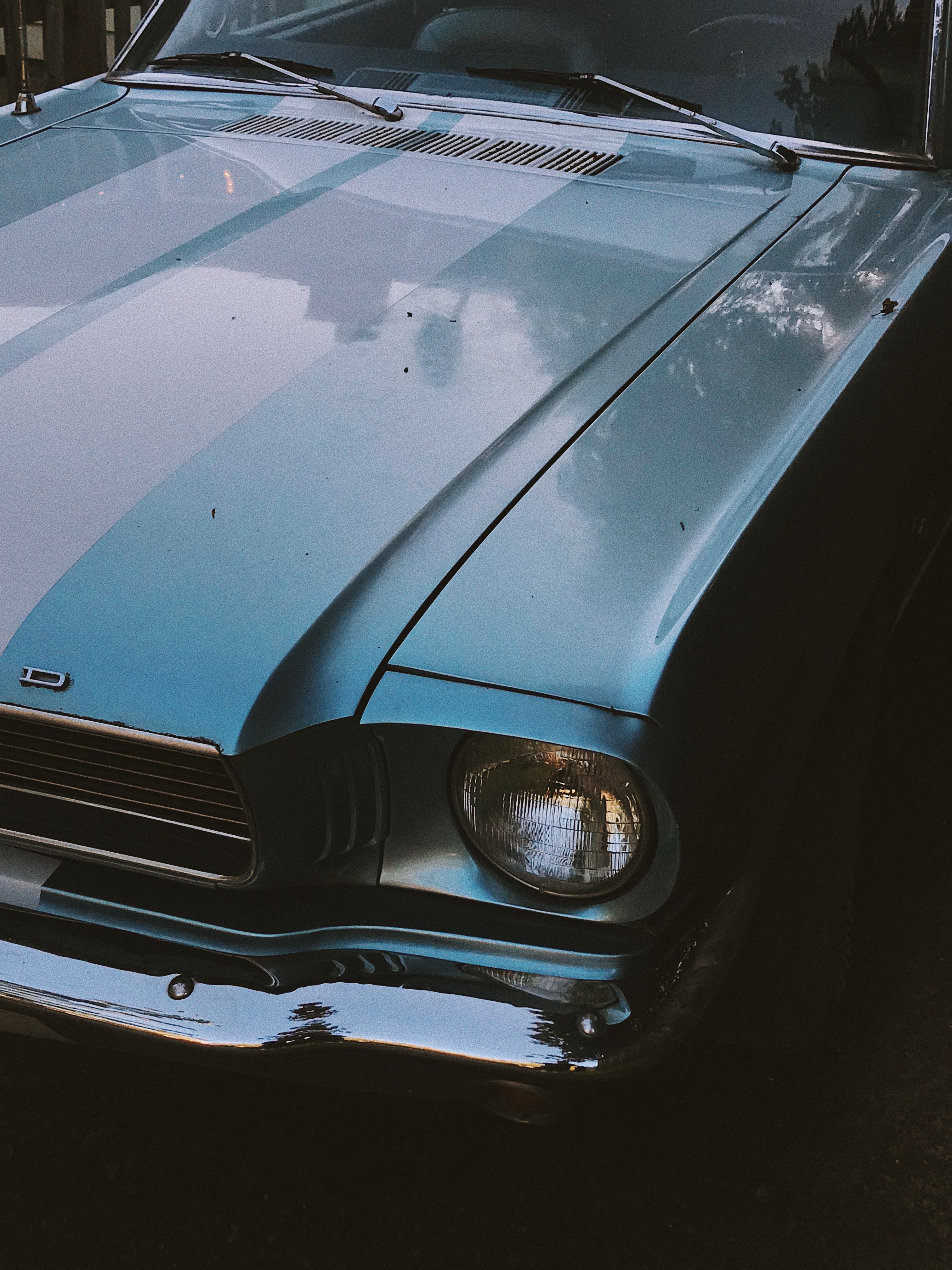 Download mobile wallpaper Car, Old, Headlight, Retro, Cars for free.