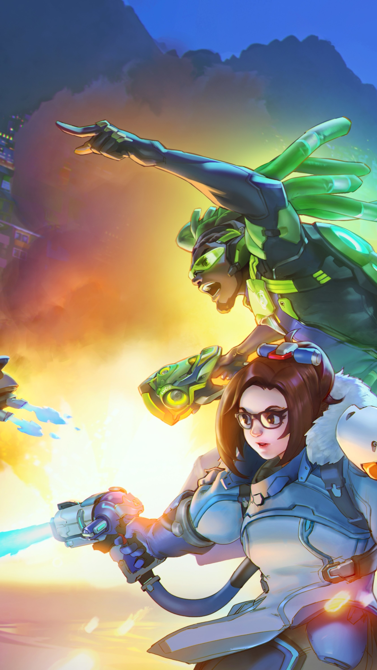 Download mobile wallpaper Overwatch, Video Game, Lúcio (Overwatch), Mei (Overwatch), Overwatch 2 for free.