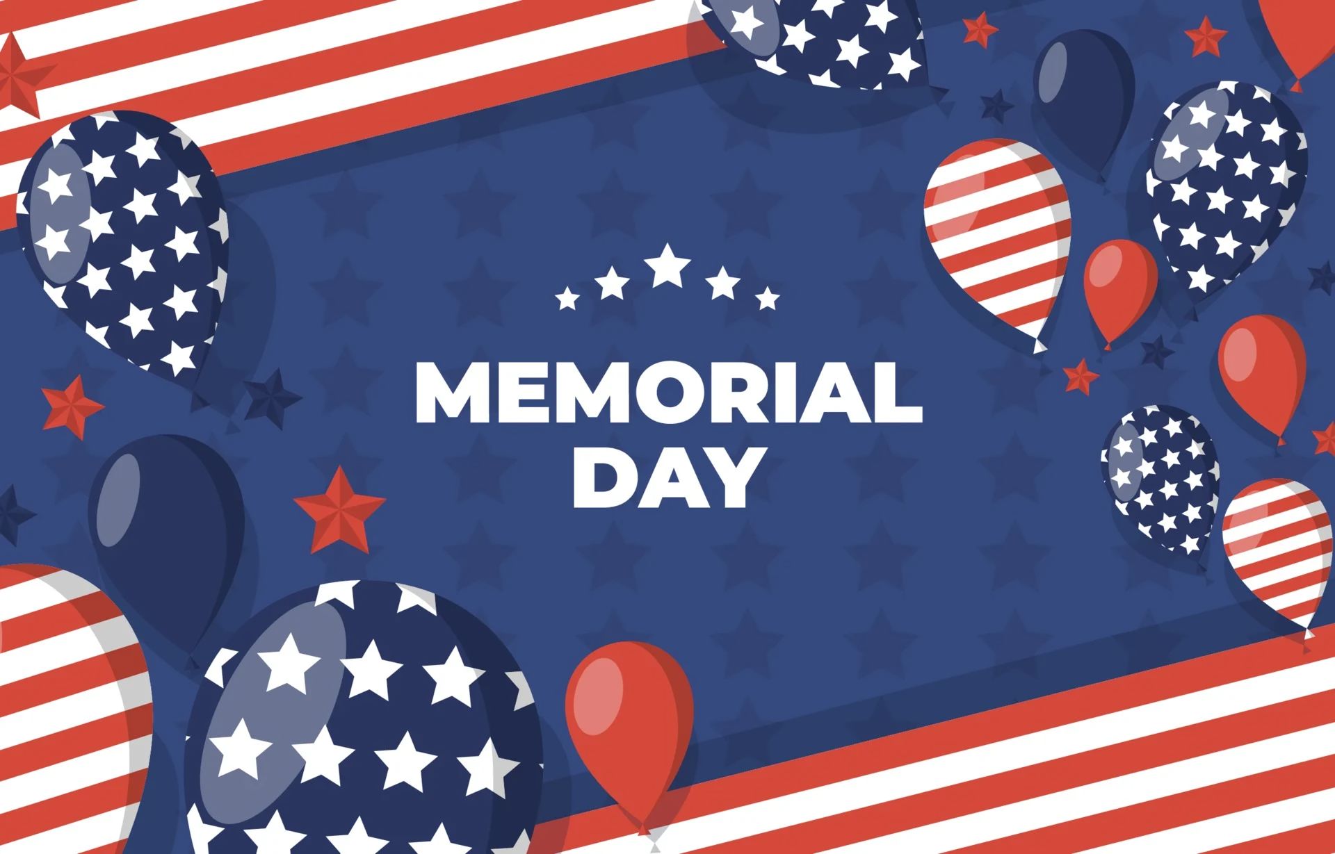 Free download wallpaper Holiday, Balloon, American Flag, Memorial Day, Happy Memorial Day on your PC desktop