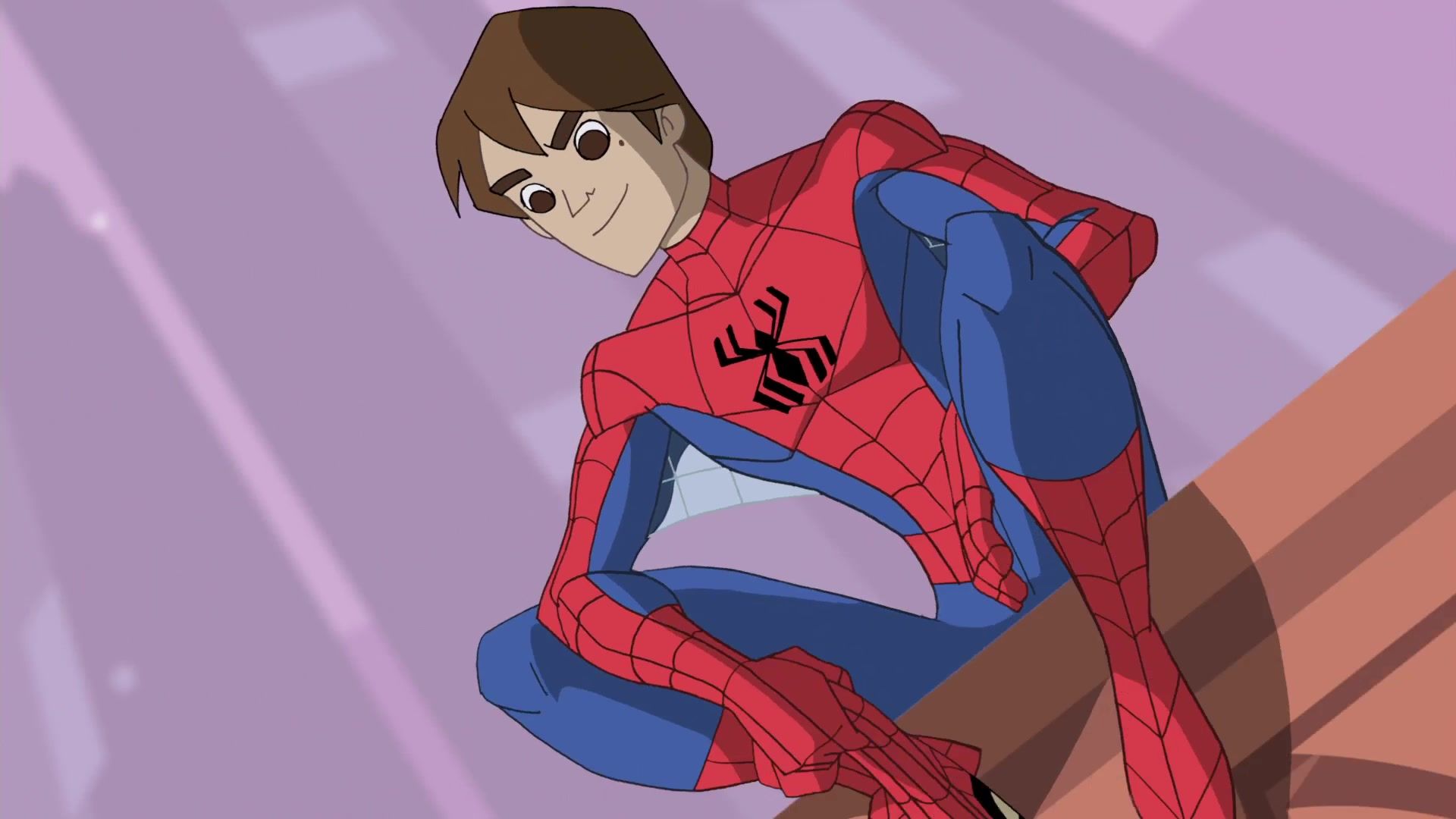 Descarga gratuita de fondo de pantalla para móvil de Series De Televisión, Pelo Castaño, Hombre Araña, Peter Parker, El Espectacular Spider Man.