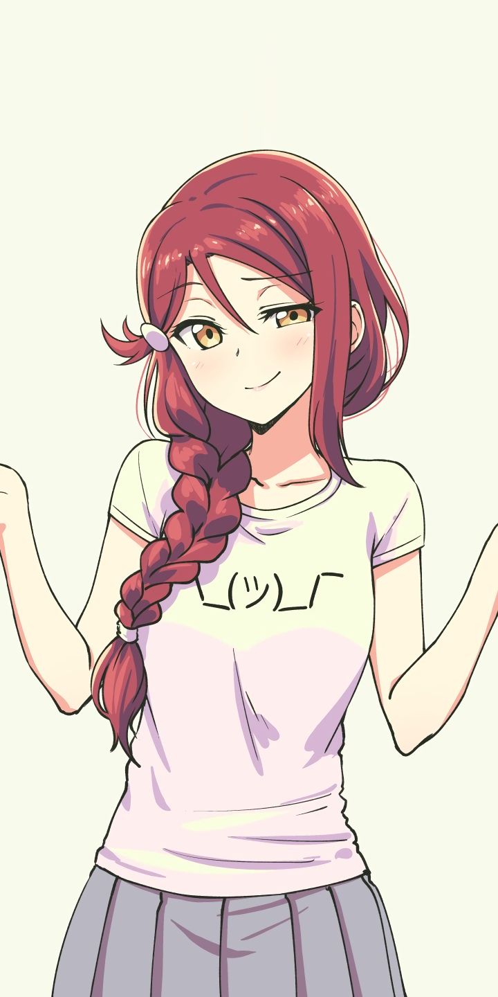 Handy-Wallpaper Flechten, Animes, Rote Haare, Liebesleben!, Love Live! Sunshine!!, Riko Sakurauchi kostenlos herunterladen.