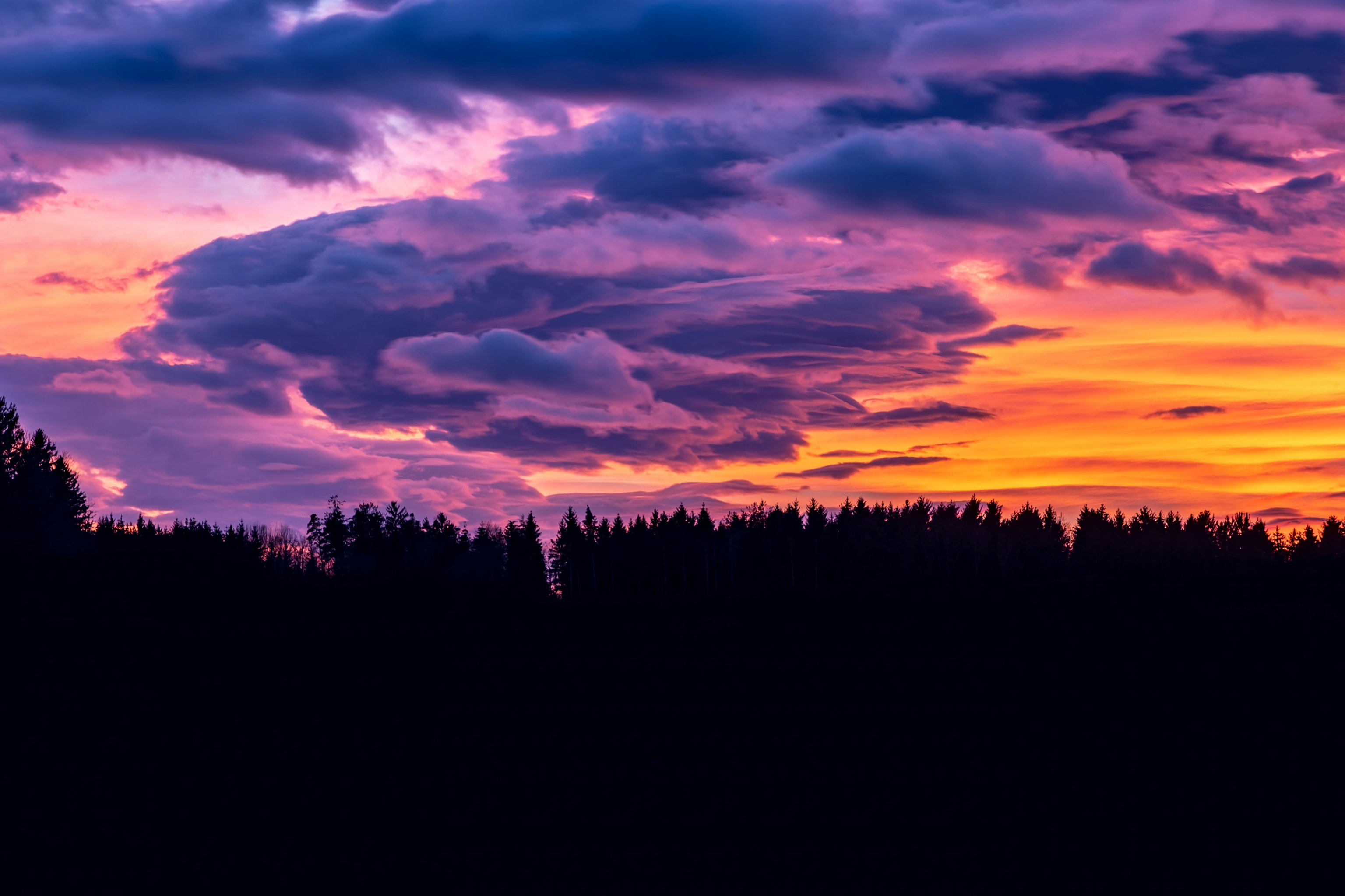 Descarga gratuita de fondo de pantalla para móvil de Cielo, Nube, Atardecer, Tierra/naturaleza, Puesta De Sol.