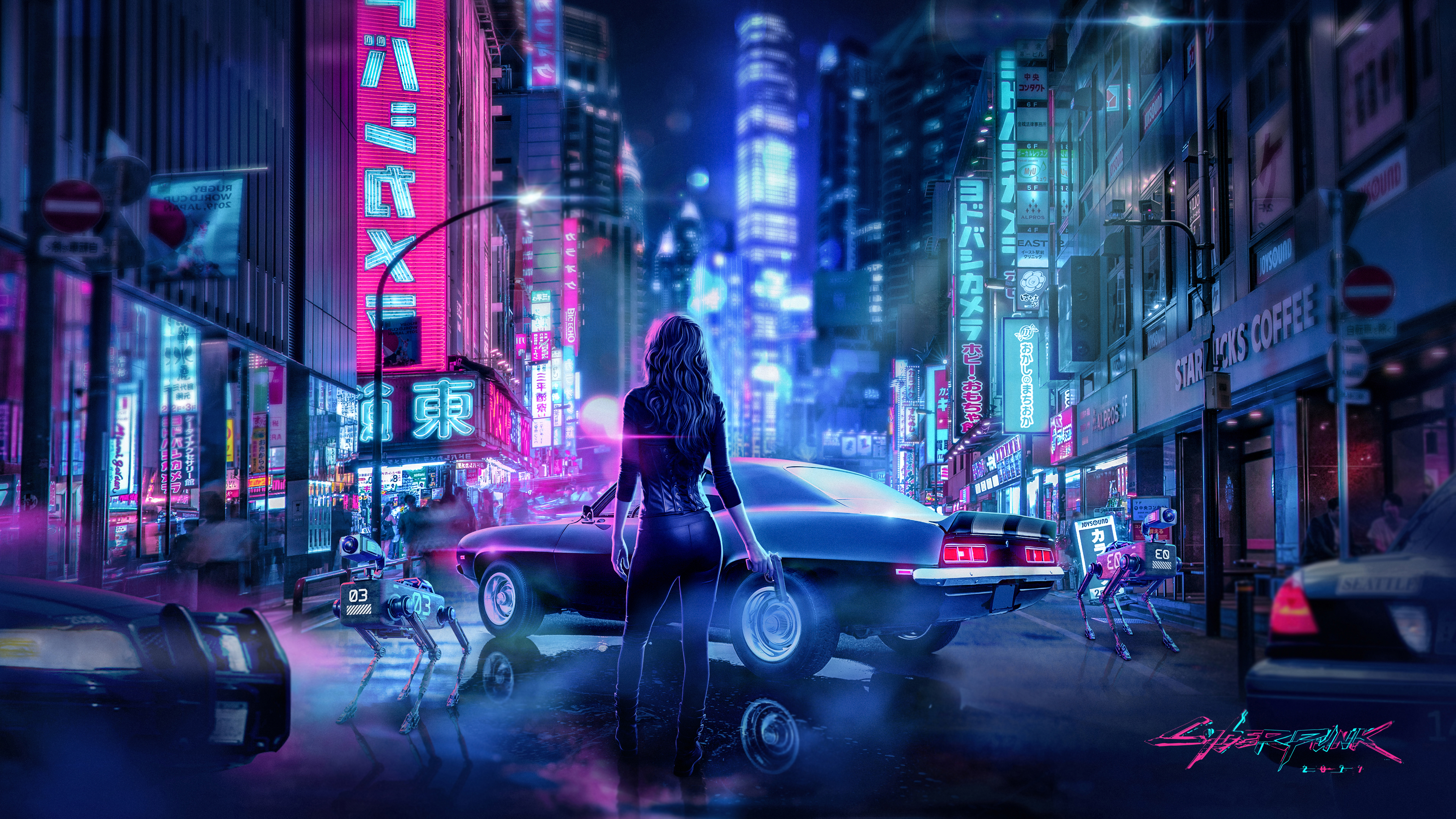 Descarga gratuita de fondo de pantalla para móvil de Noche, Ciudad, Videojuego, Cyberpunk 2077.