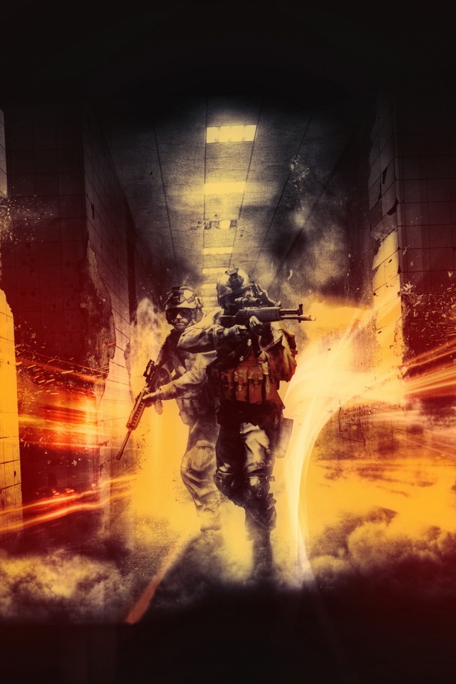 Handy-Wallpaper Waffe, Schlachtfeld, Soldat, Computerspiele, Battlefield 3 kostenlos herunterladen.