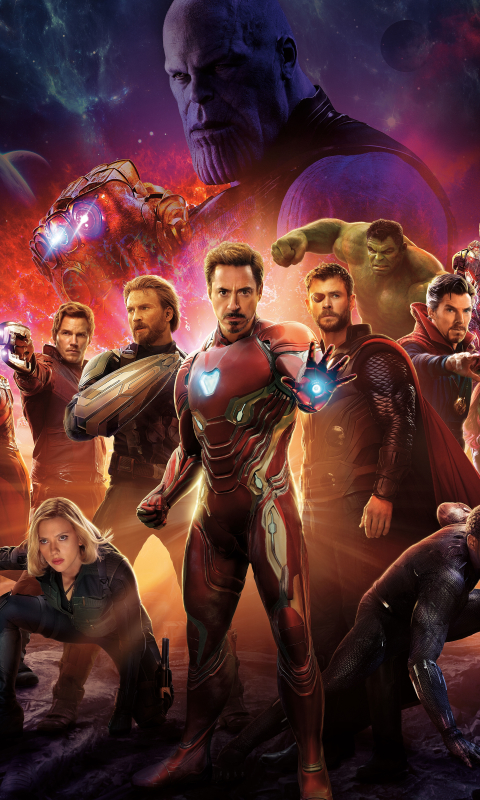 Handy-Wallpaper Hulk, Filme, Ironman, Kapitän Amerika, Thor, Schwarze Witwe, Die Rächer, Doktor Seltsam, Sternenherr, Thanos, Avengers: Infinity War kostenlos herunterladen.