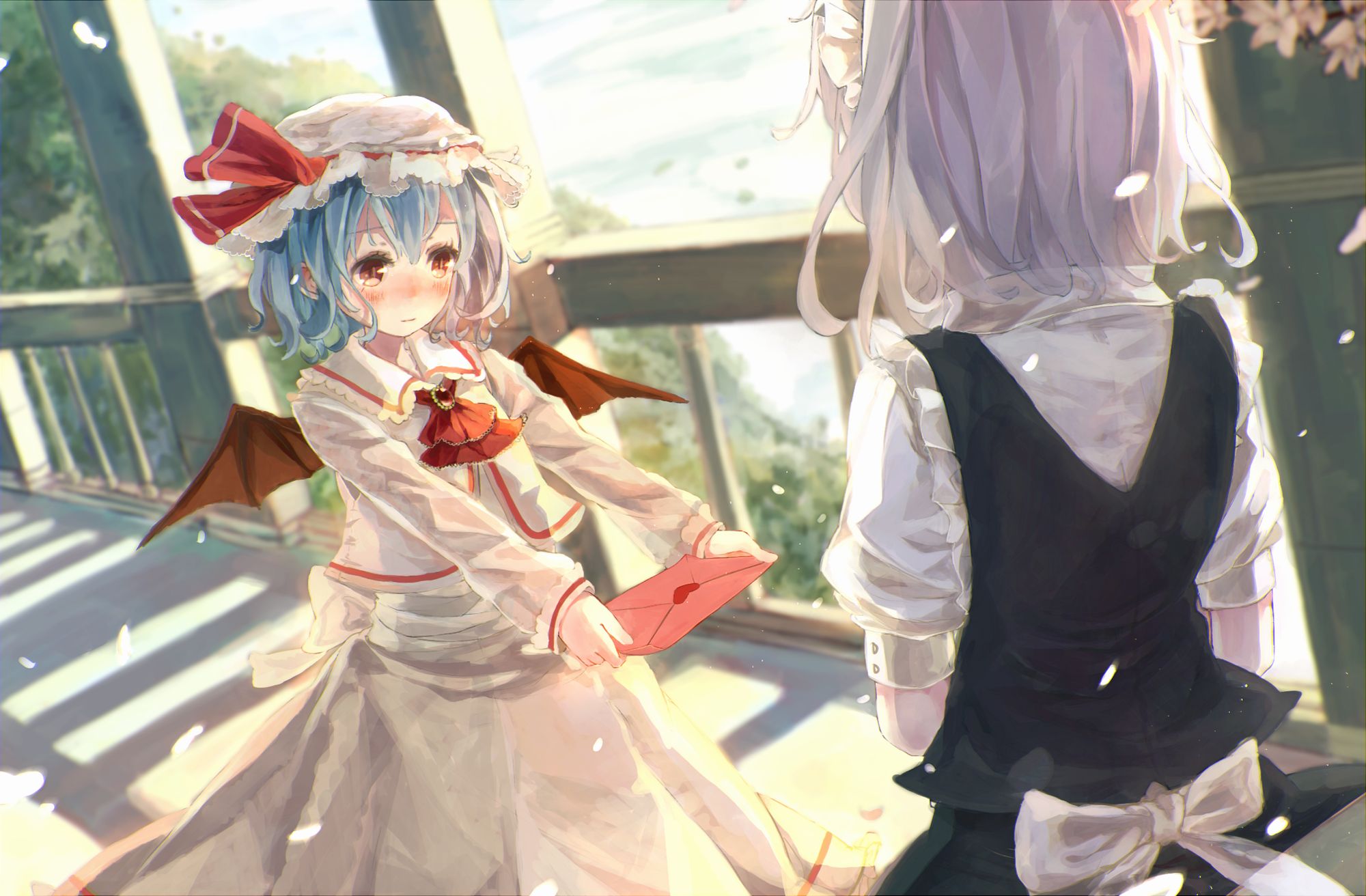 Descarga gratuita de fondo de pantalla para móvil de Animado, Remilia Escarlata, Touhou, Sakuya Izayoi.