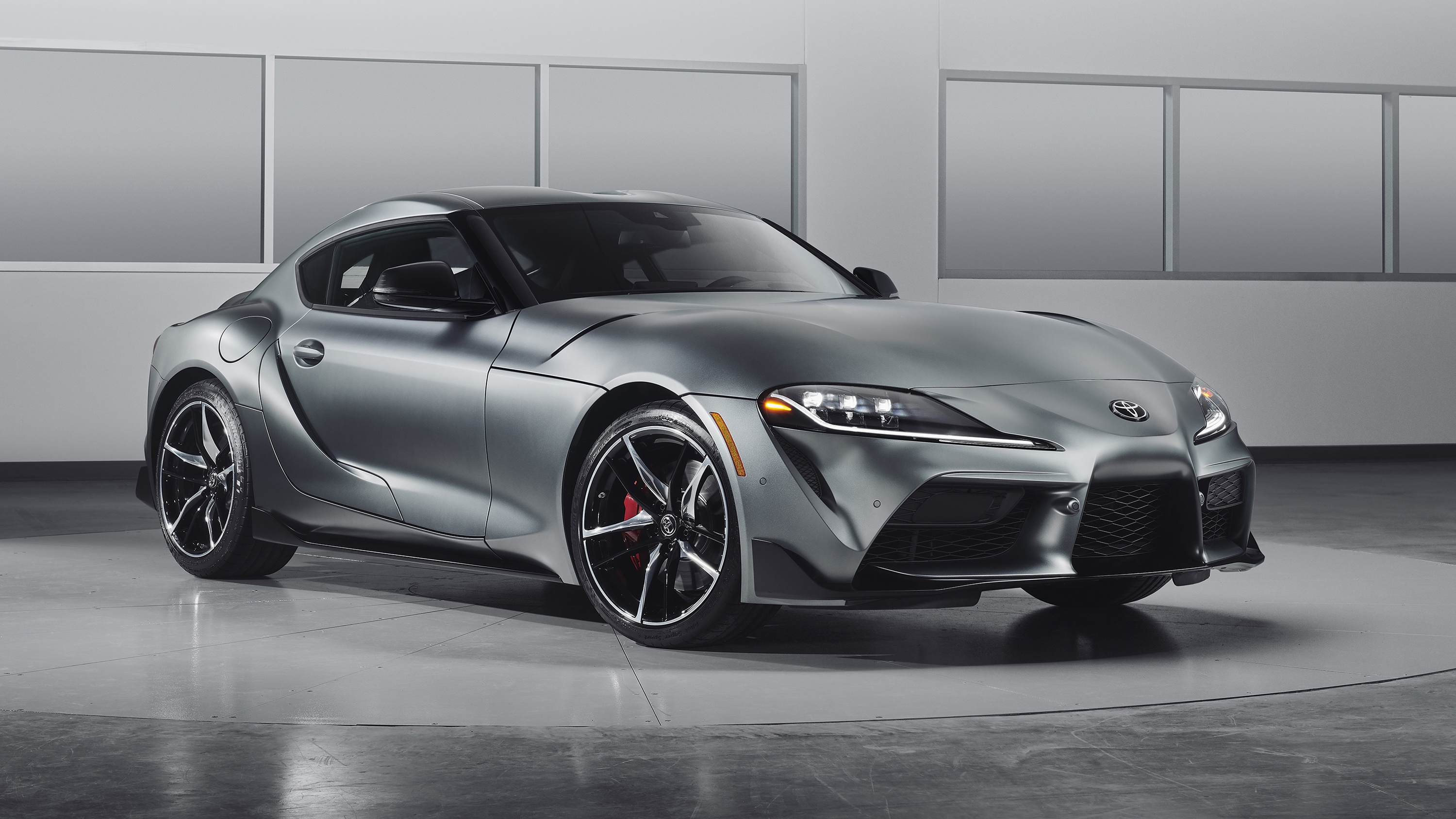 Download mobile wallpaper Toyota, Car, Vehicles, Silver Car, Toyota Gr Supra for free.