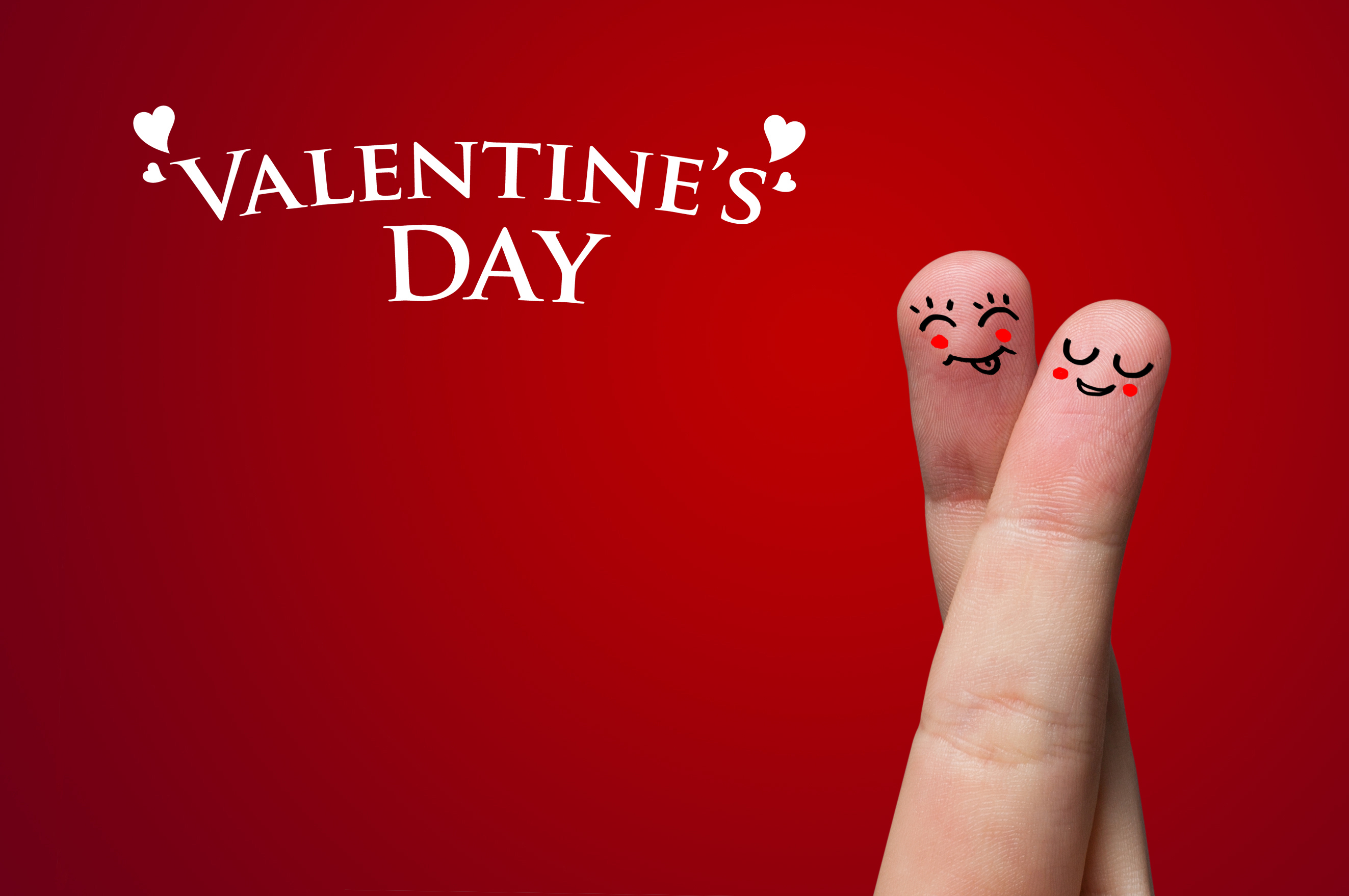 holiday, valentine's day, finger, red
