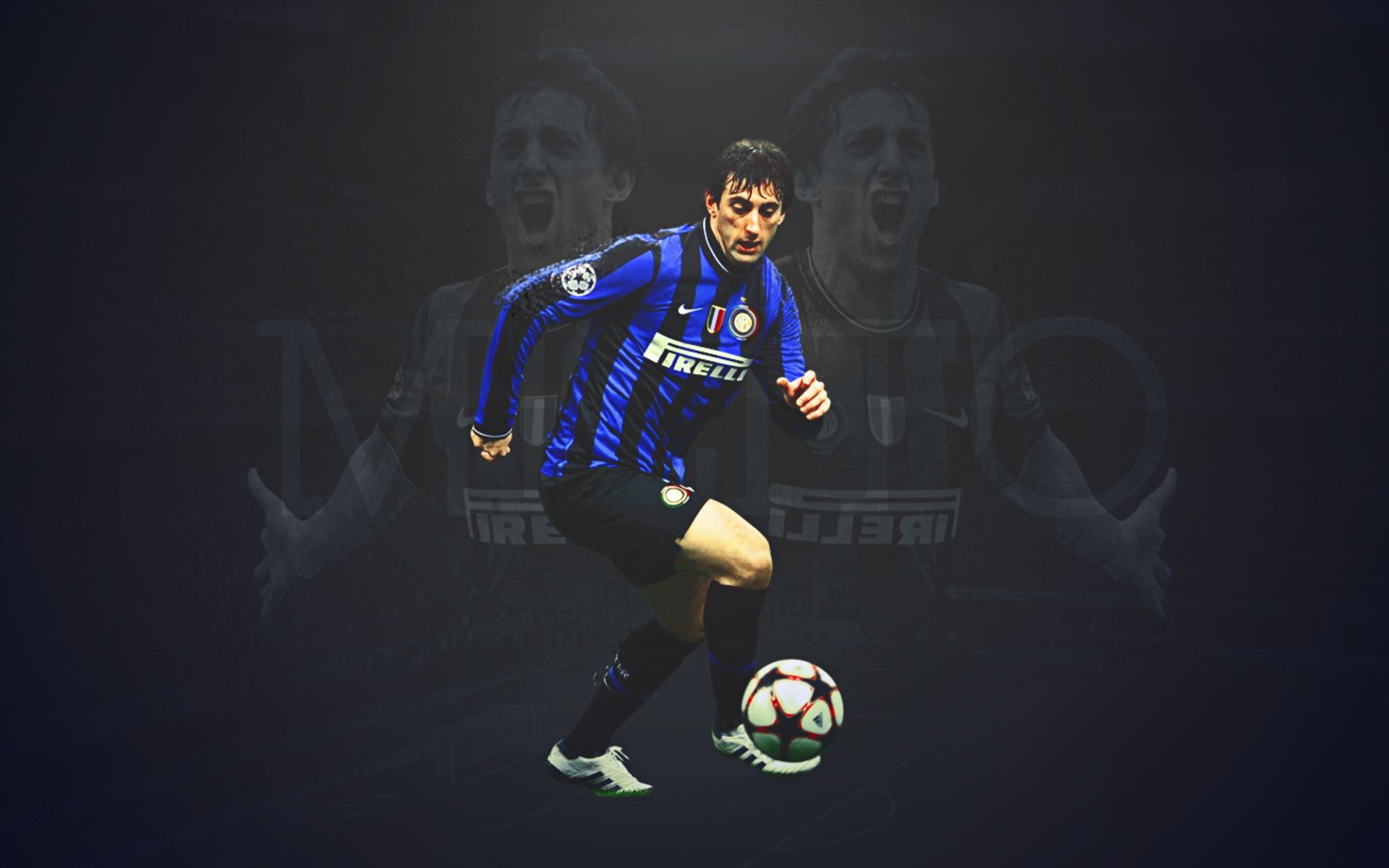 Free download wallpaper Sports, Soccer, Inter Milan, Diego Milito on your PC desktop