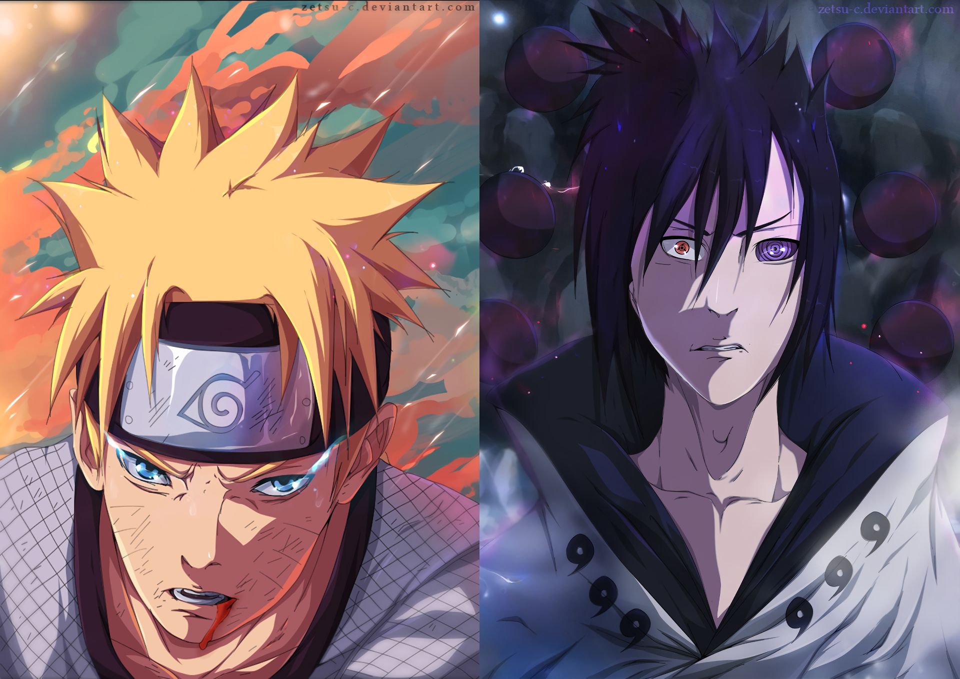 Download mobile wallpaper Anime, Naruto, Sasuke Uchiha, Naruto Uzumaki for free.