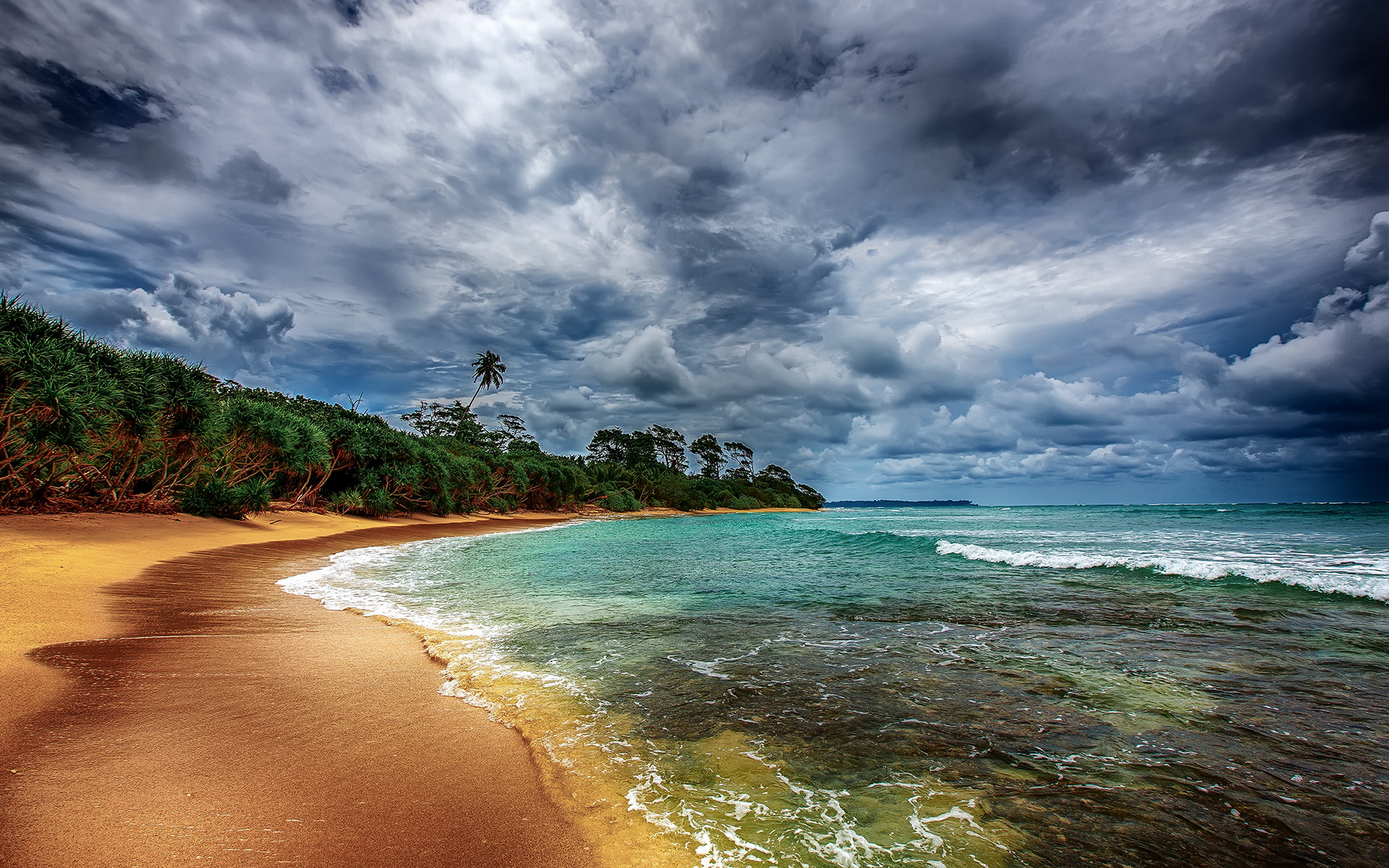 Laden Sie das Strand, Ozean, Palme, Tropisch, Wolke, Meer, Himmel, Erde/natur-Bild kostenlos auf Ihren PC-Desktop herunter