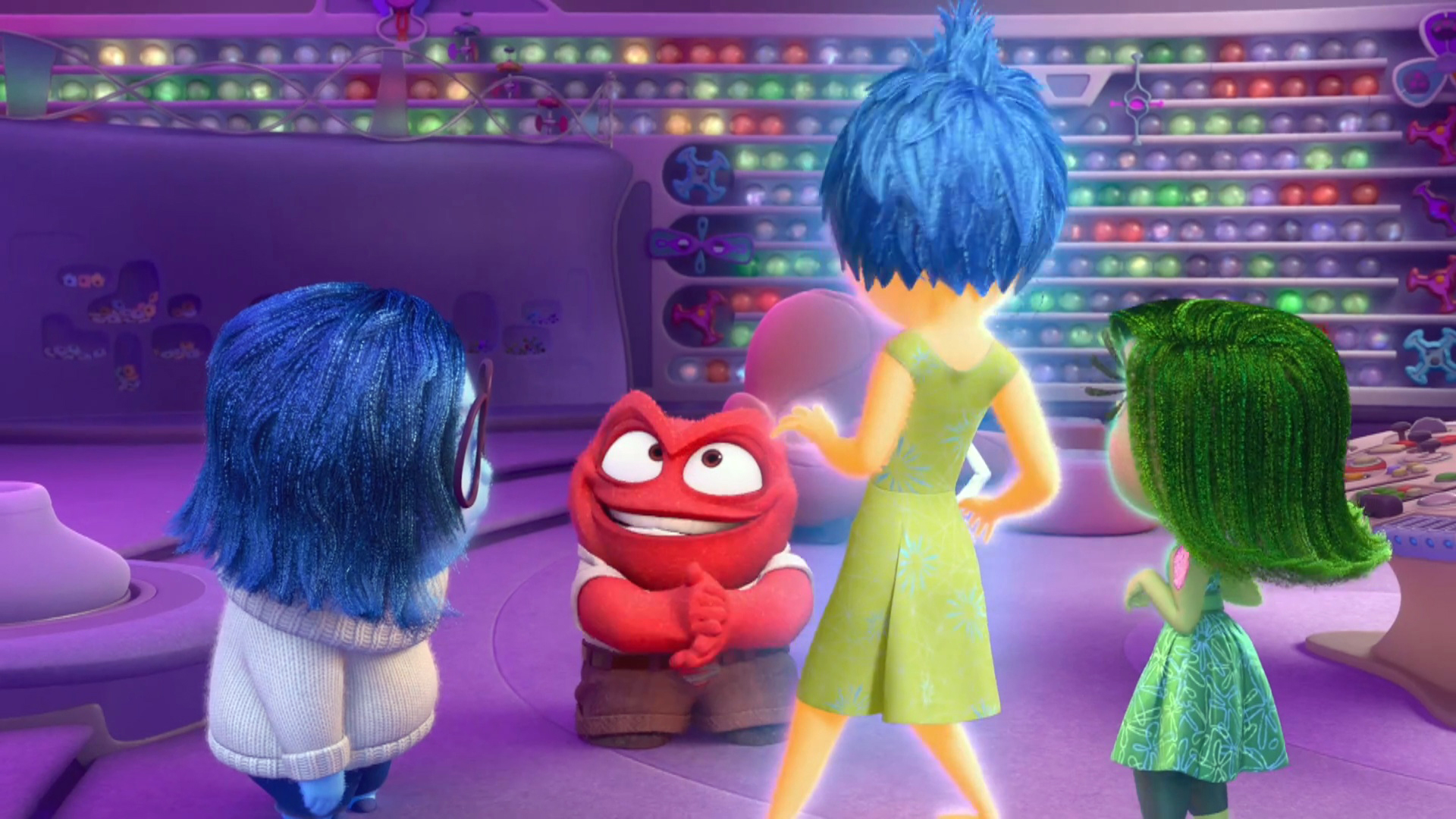Download mobile wallpaper Movie, Sadness (Inside Out), Anger (Inside Out), Disgust (Inside Out), Joy (Inside Out), Inside Out for free.