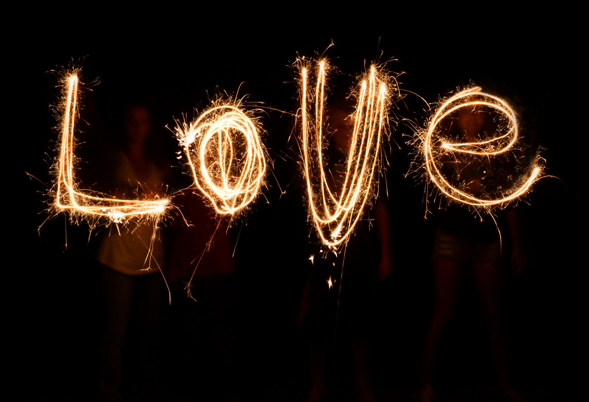 Free download wallpaper Night, Love, Fireworks, Photography on your PC desktop
