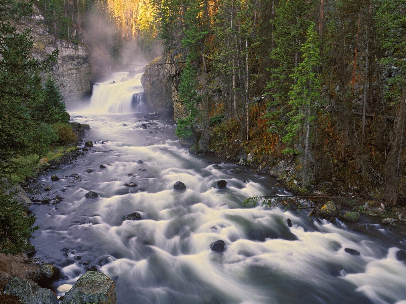 Free download wallpaper Landscape, Rivers, Waterfalls on your PC desktop