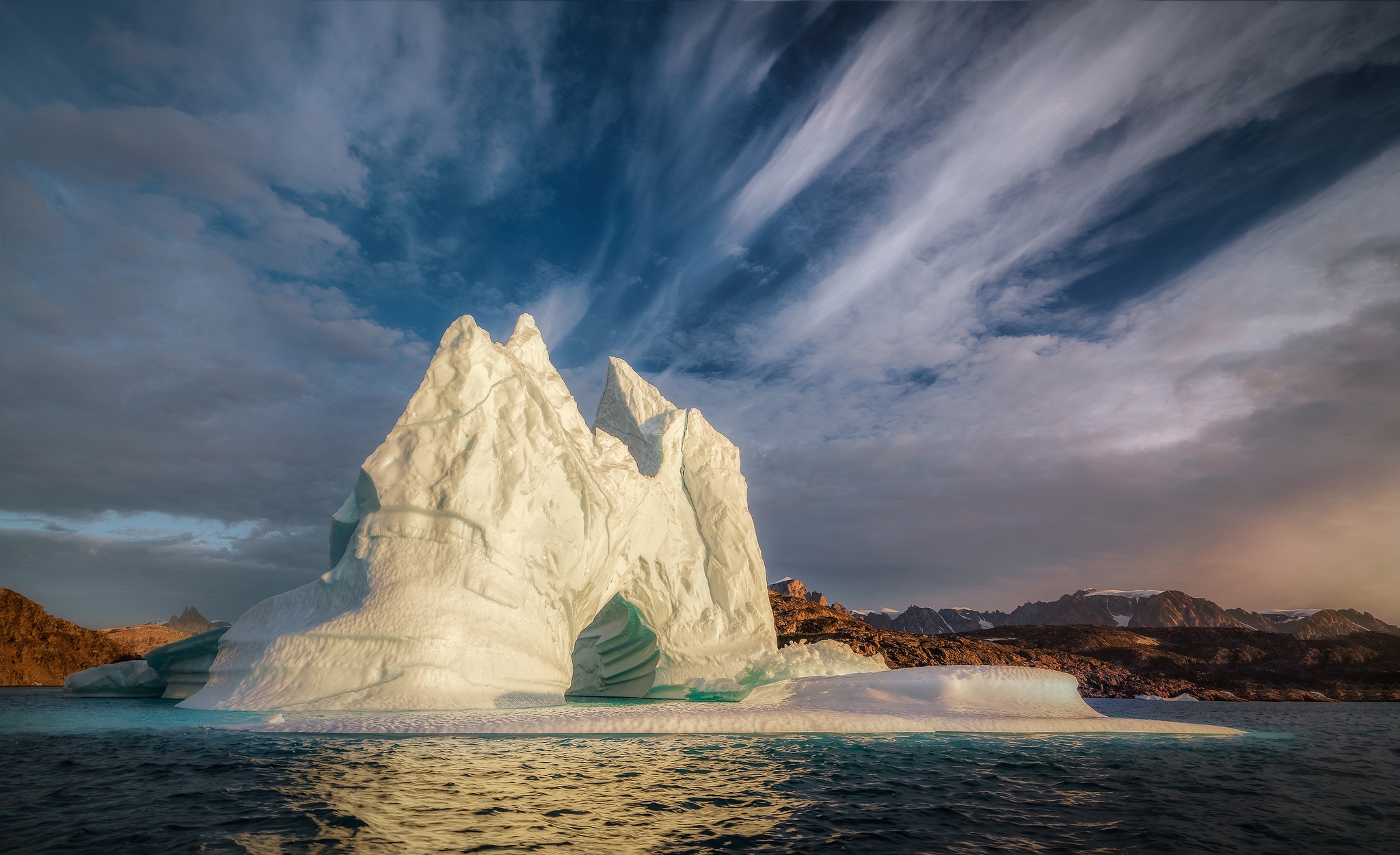 Download mobile wallpaper Sky, Ice, Earth, Iceberg for free.