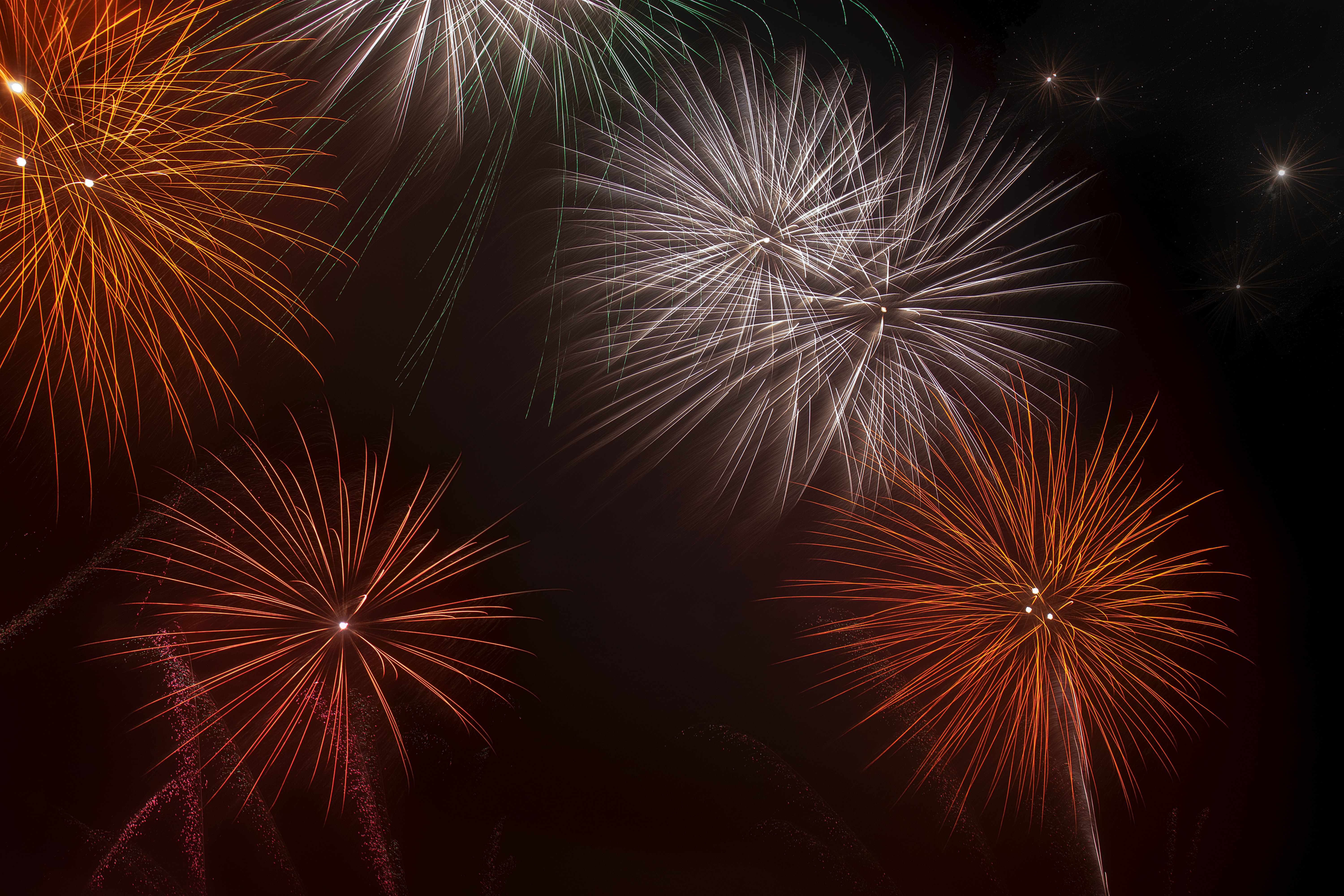 Free download wallpaper Night, Holiday, Fireworks, Firework, Holidays, Sky, Sparks on your PC desktop